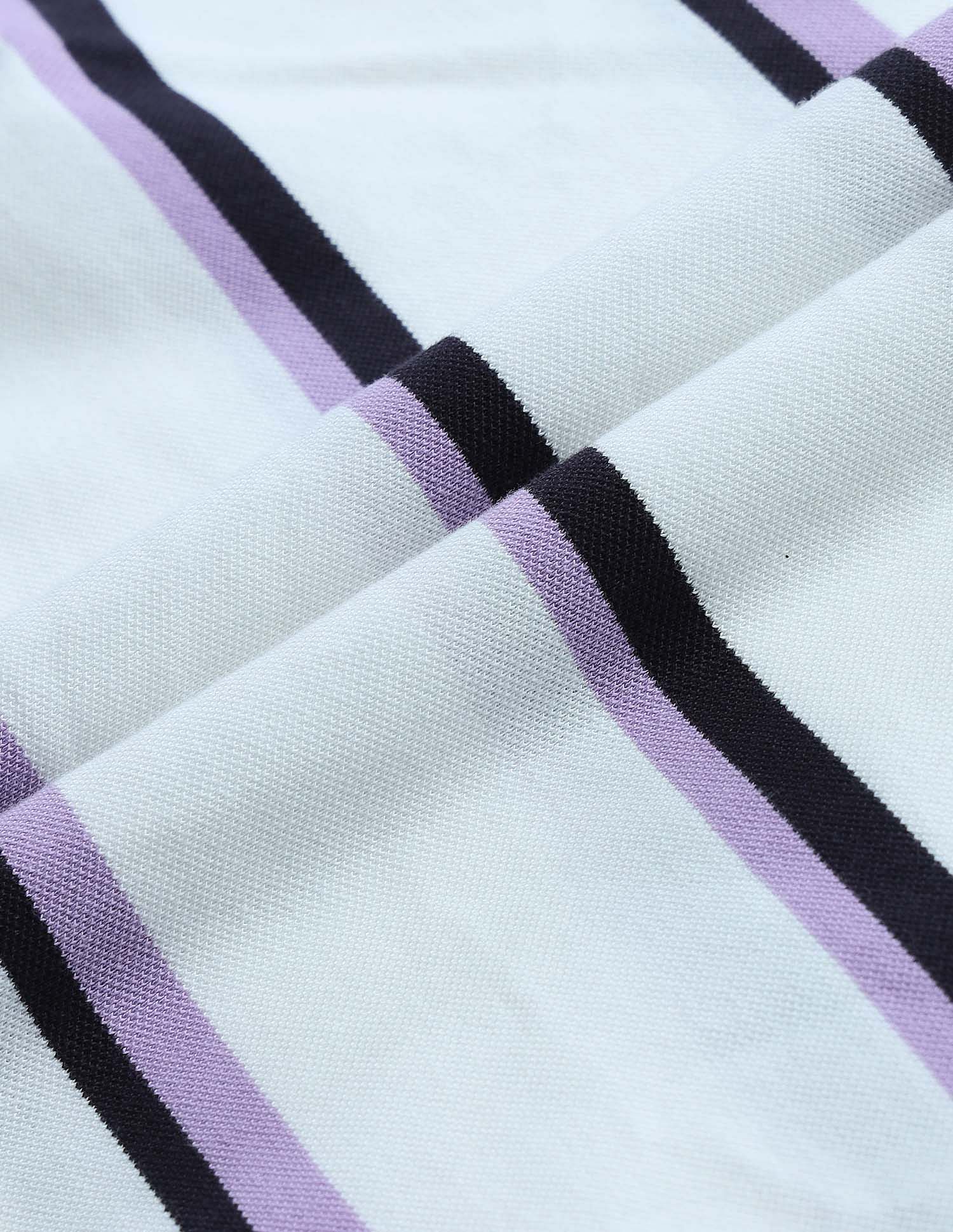 Flying Machine Vertical Striped Digitopia Polo Shirt