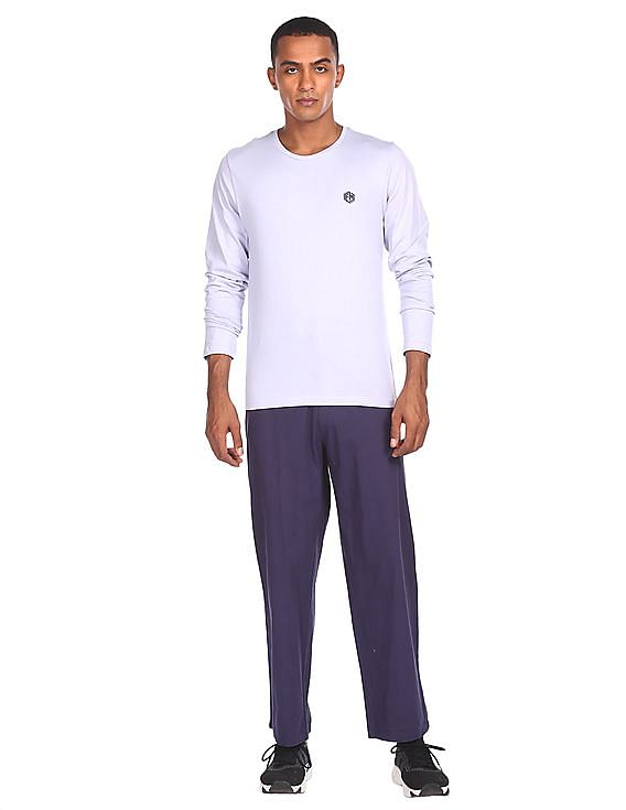 Flying Machine Round Neck Long Sleeve T-Shirt