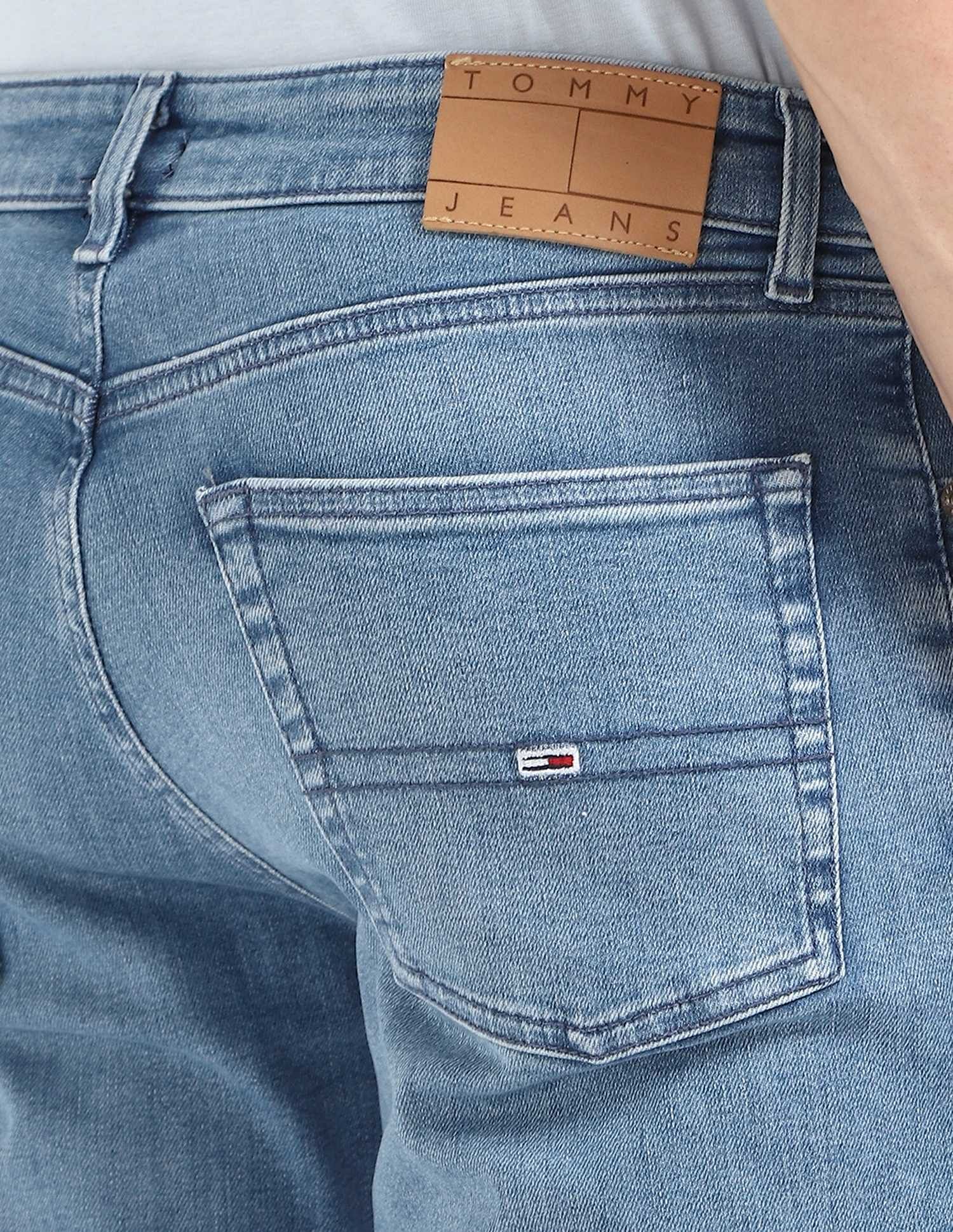 Tommy Hilfiger Mid-Wash Slim-Fit Low Rise Jeans