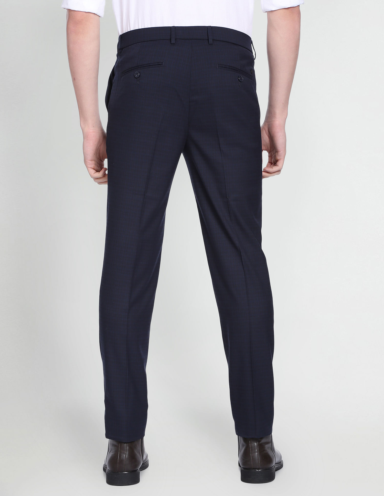 Buy AD & AV Men Navy Solid Synthetic Pack Of 3 Formal Trousers Online at  Best Prices in India - JioMart.
