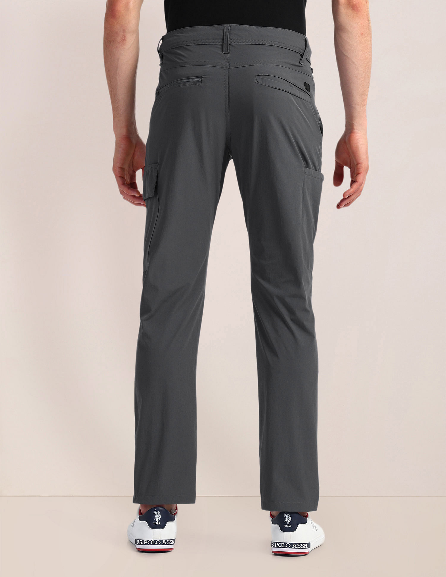 U.S. Polo Assn. Solid Flat Front Trousers
