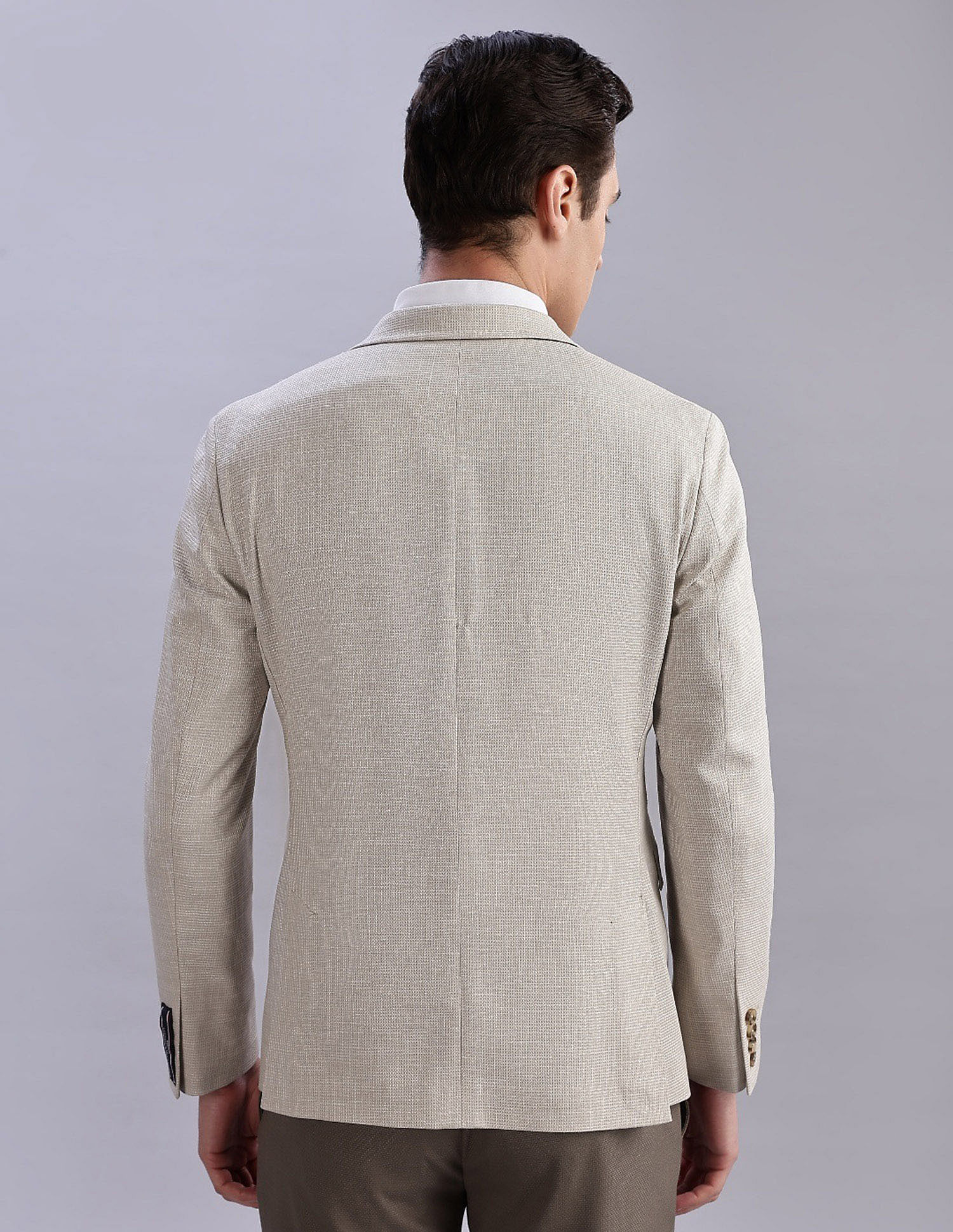 Tommy Hilfiger Self-Design Regular-Fit Viscose Single Breasted Blazer