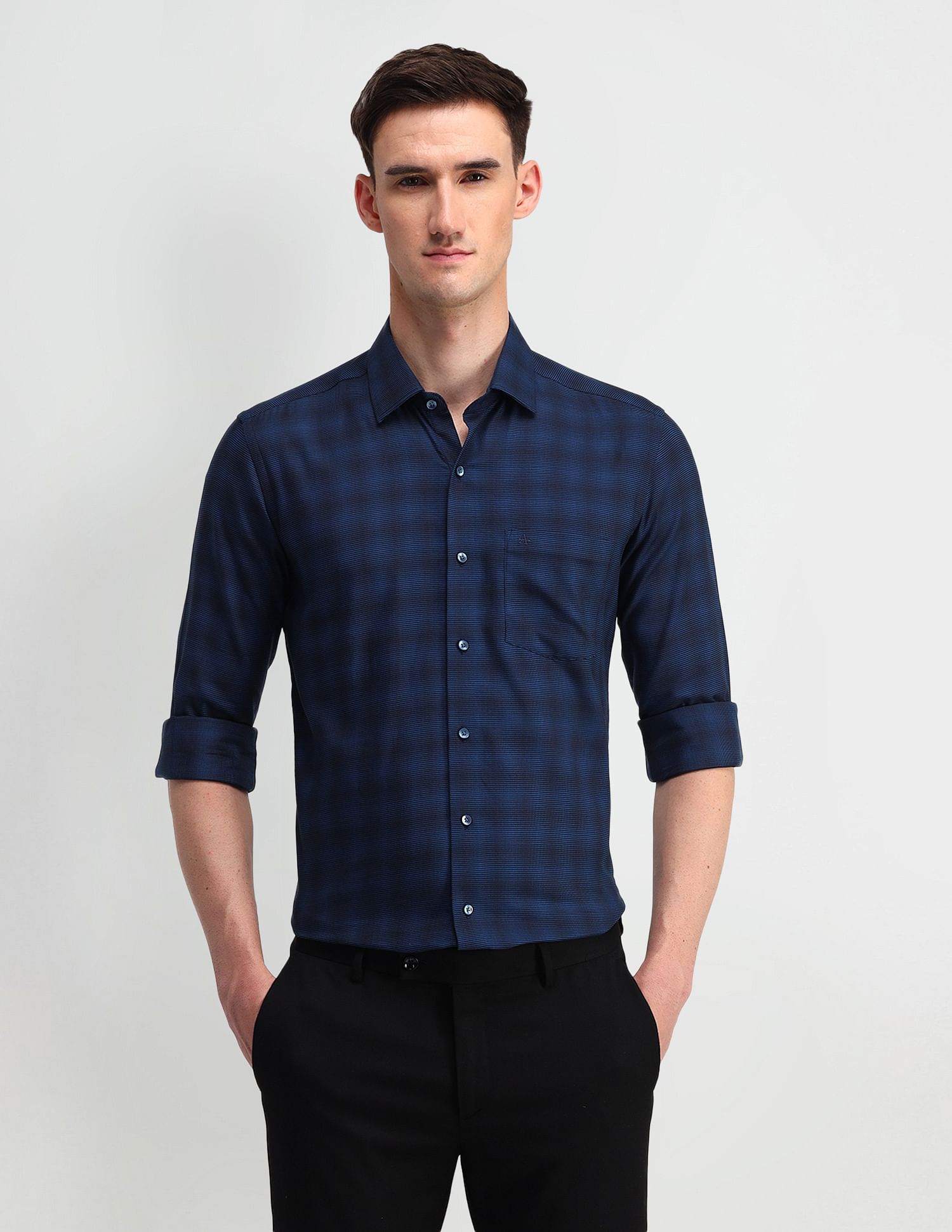 Arrow Manhattan Slim Fit Cotton Shirt