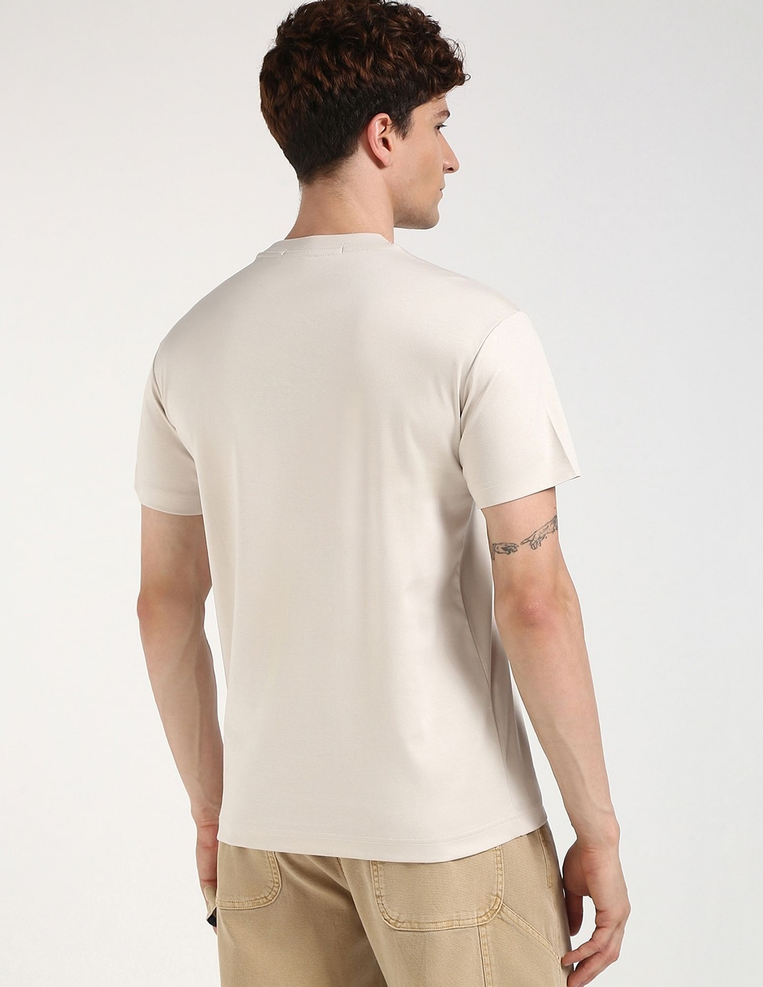Calvin Klein Jeans Embroidered Logo Regular-Fit Cotton T Shirt