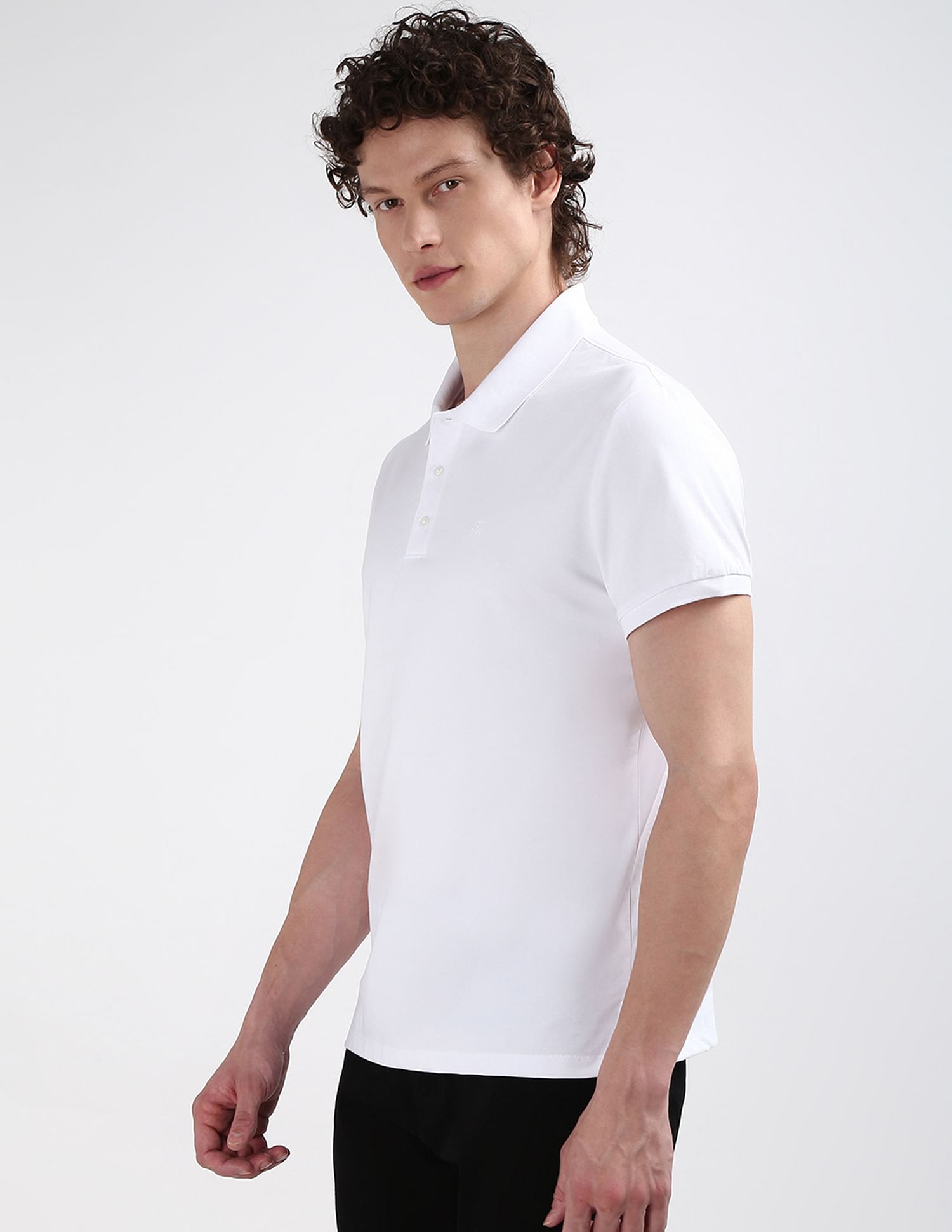Calvin Klein Sustainable Smooth Solid Polo Shirt