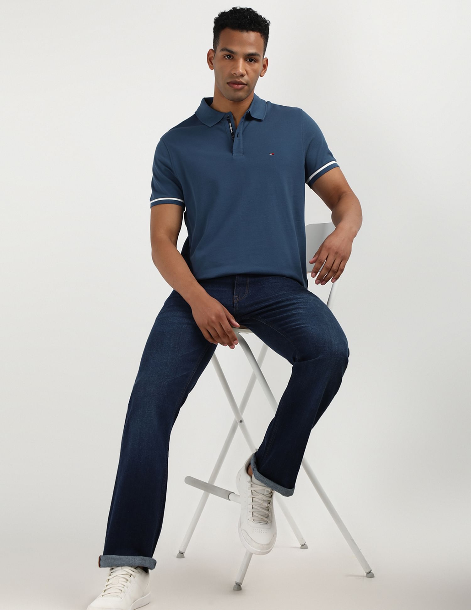 Tommy Hilfiger Placket Detail Regular Polo Shirt