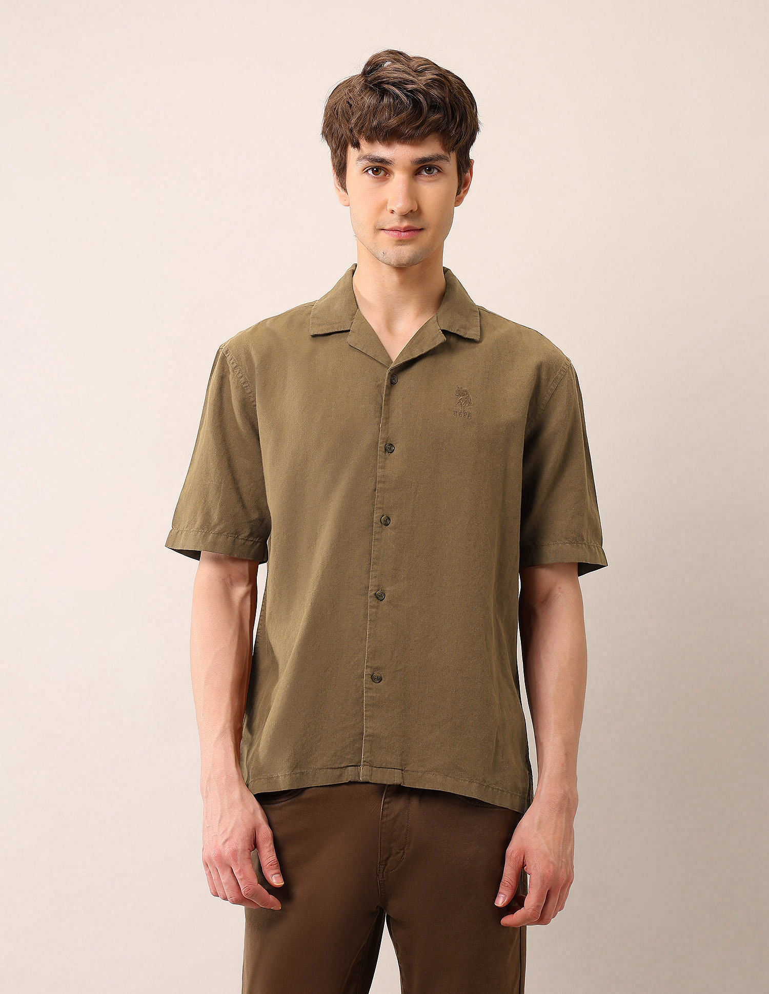 U.S. Polo Assn. Denim Co. Solid Relaxed Fit Shirt