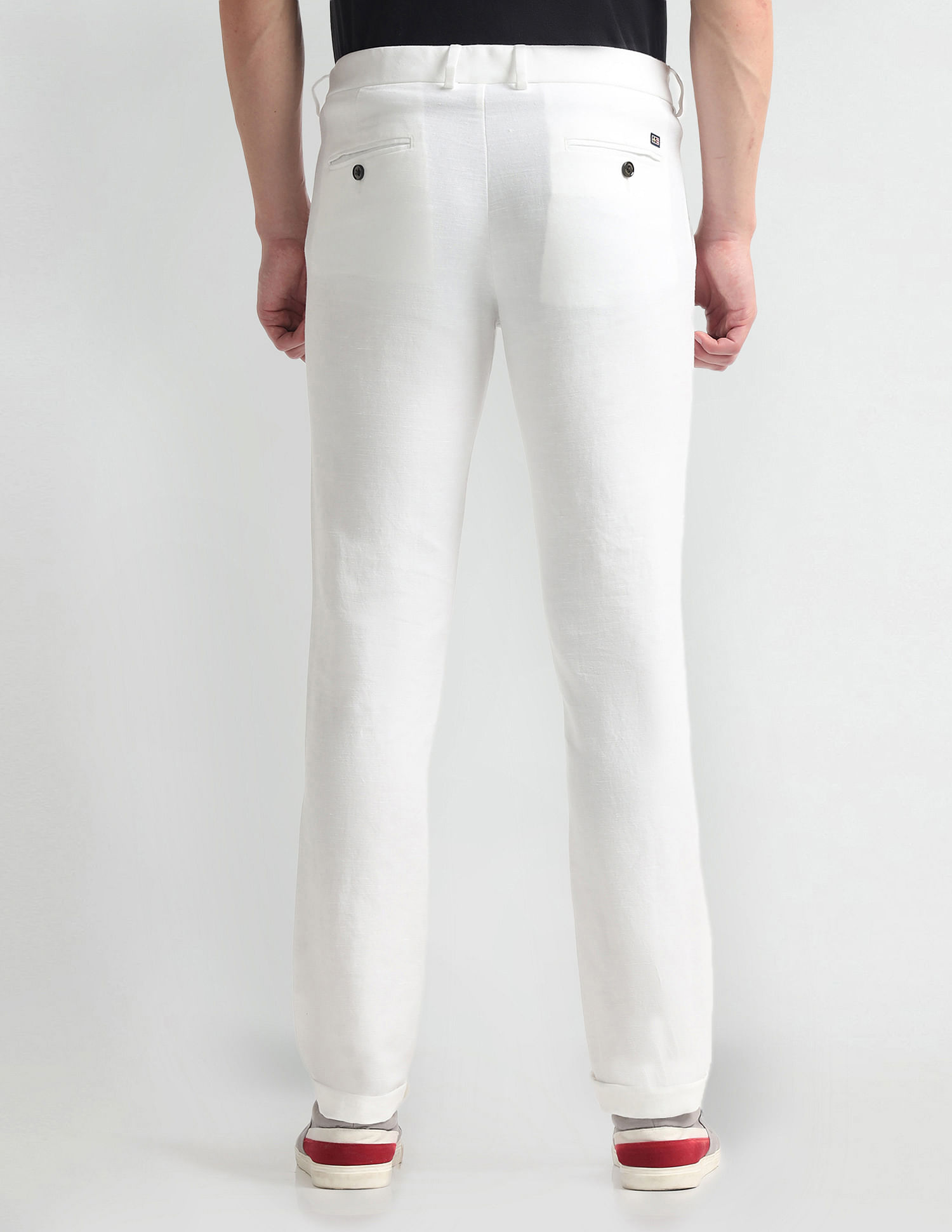 Arrow Sports Bronson Slim Fit Solid Trousers