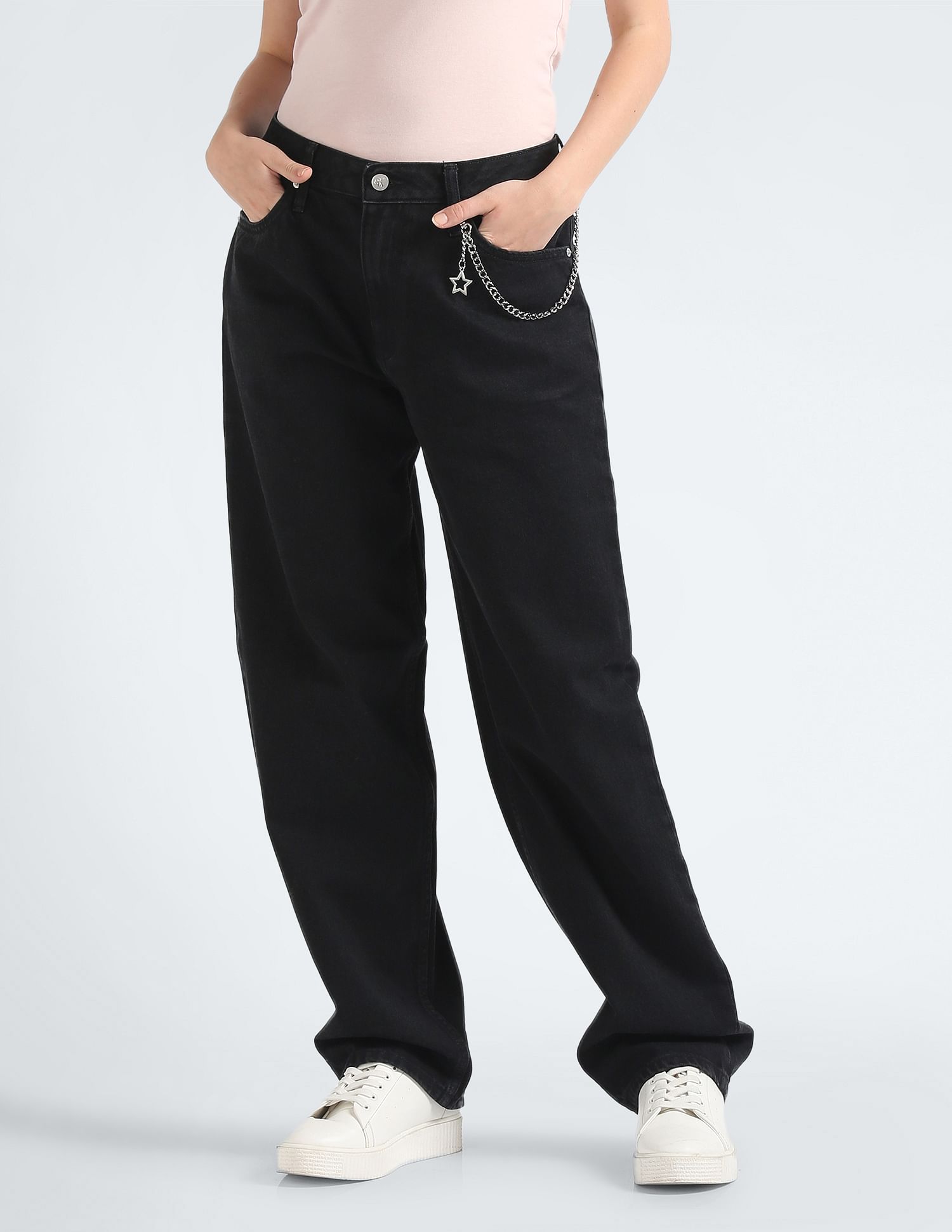 Calvin Klein Jeans 90's Straight Mid Rise Jeans
