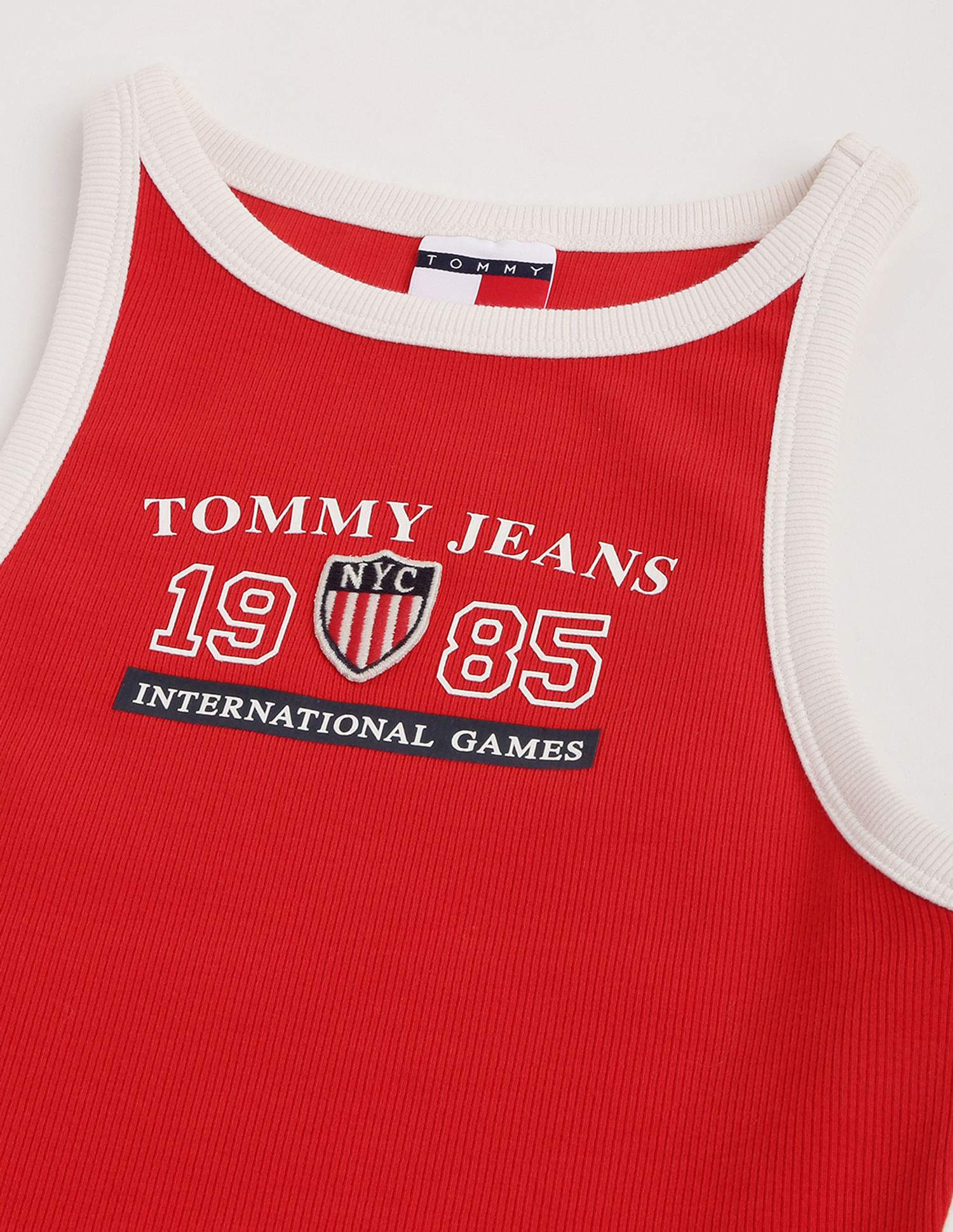 Tommy Hilfiger Halter Neck Archive Games Bodycon Dress