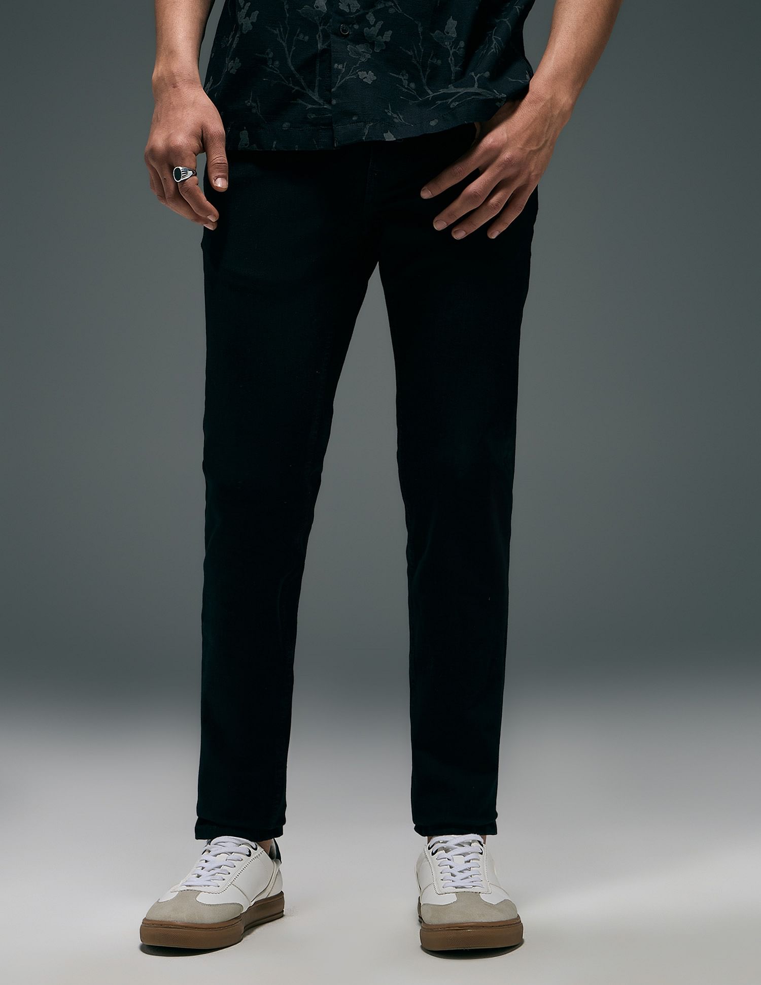Flying Machine Jackson Super Skinny Fit Dark Washed Jeans