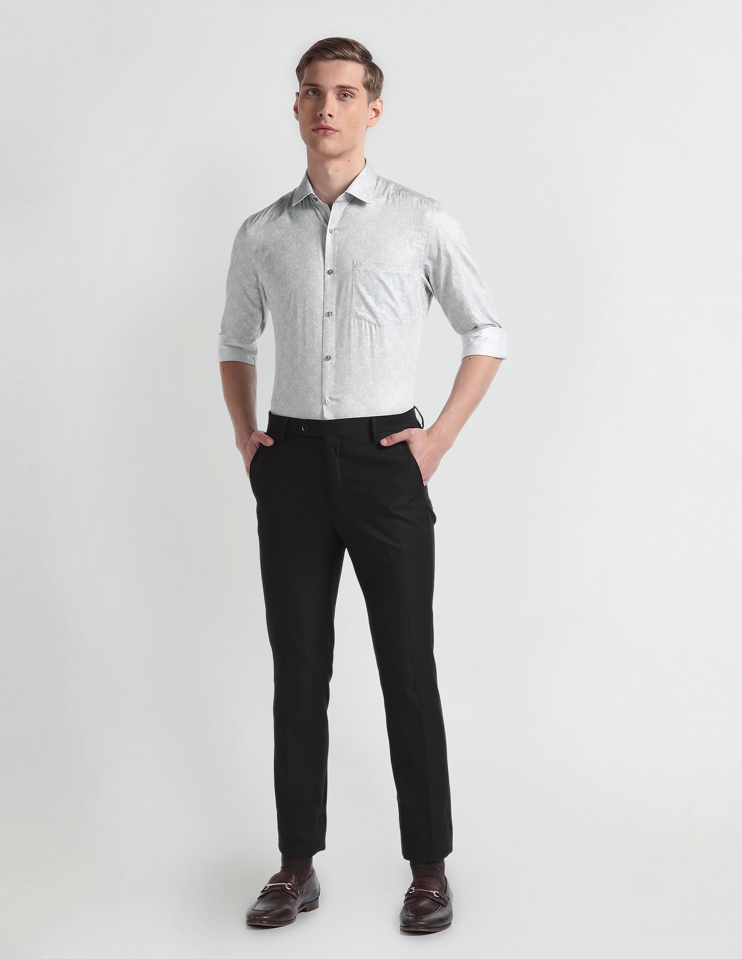 Arrow Floral Print Pure Cotton Shirt