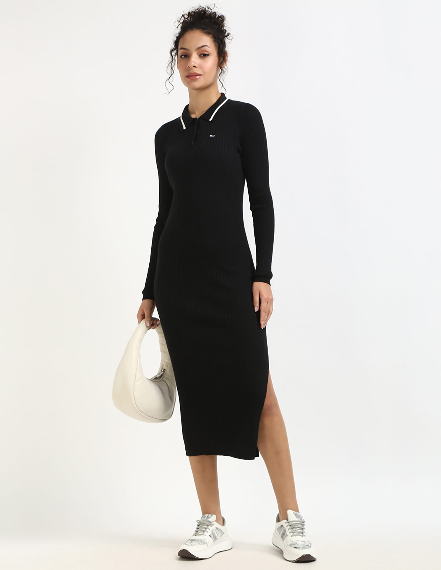 Buy Tommy Hilfiger Cotton Polo Collar Bodycon Dress - NNNOW.com