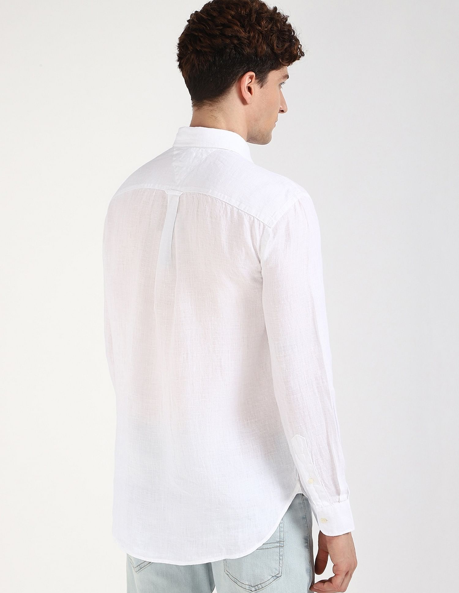 Tommy Hilfiger Solid Regular-Fit Linen Shirt
