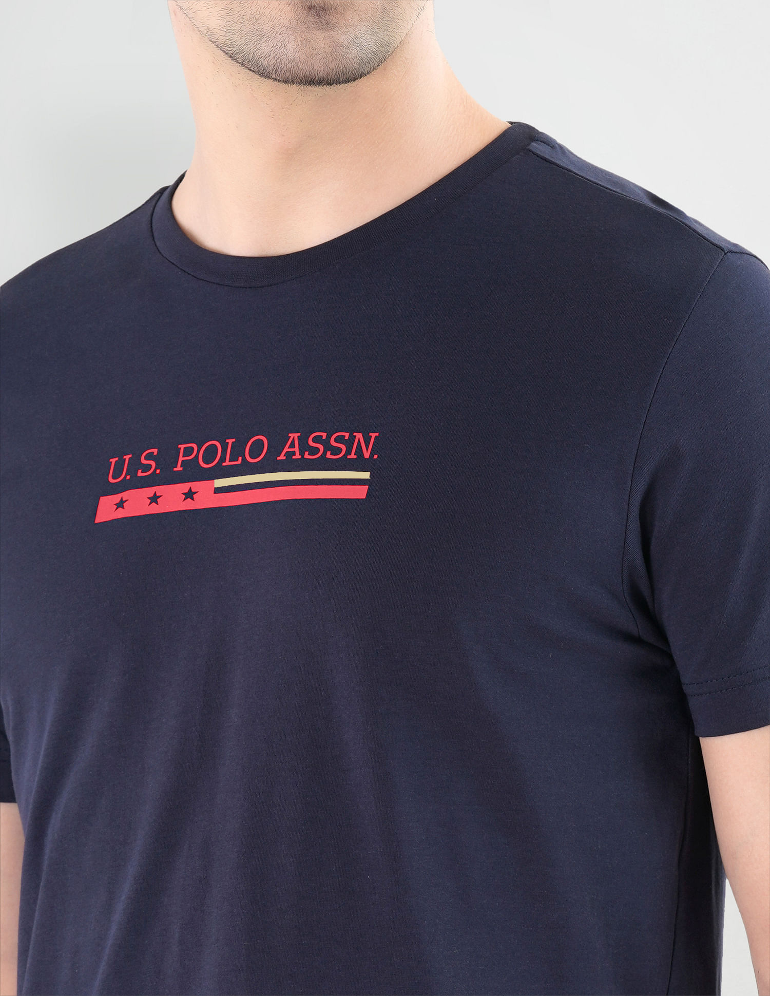 USPA Innerwear Crew Neck Brand Print LE001 Lounge T-Shirt - Pack Of 1