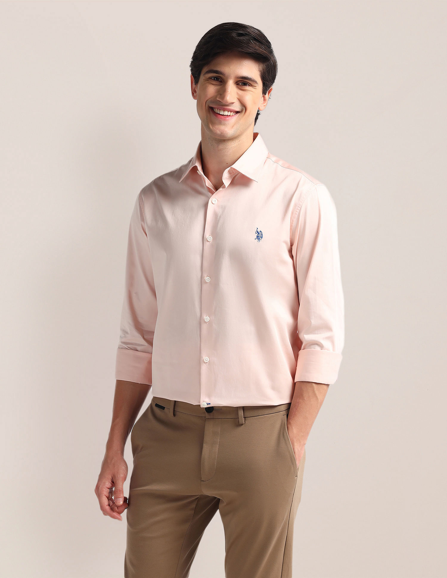U.S. Polo Assn. Tailored Fit Pure Cotton Shirt