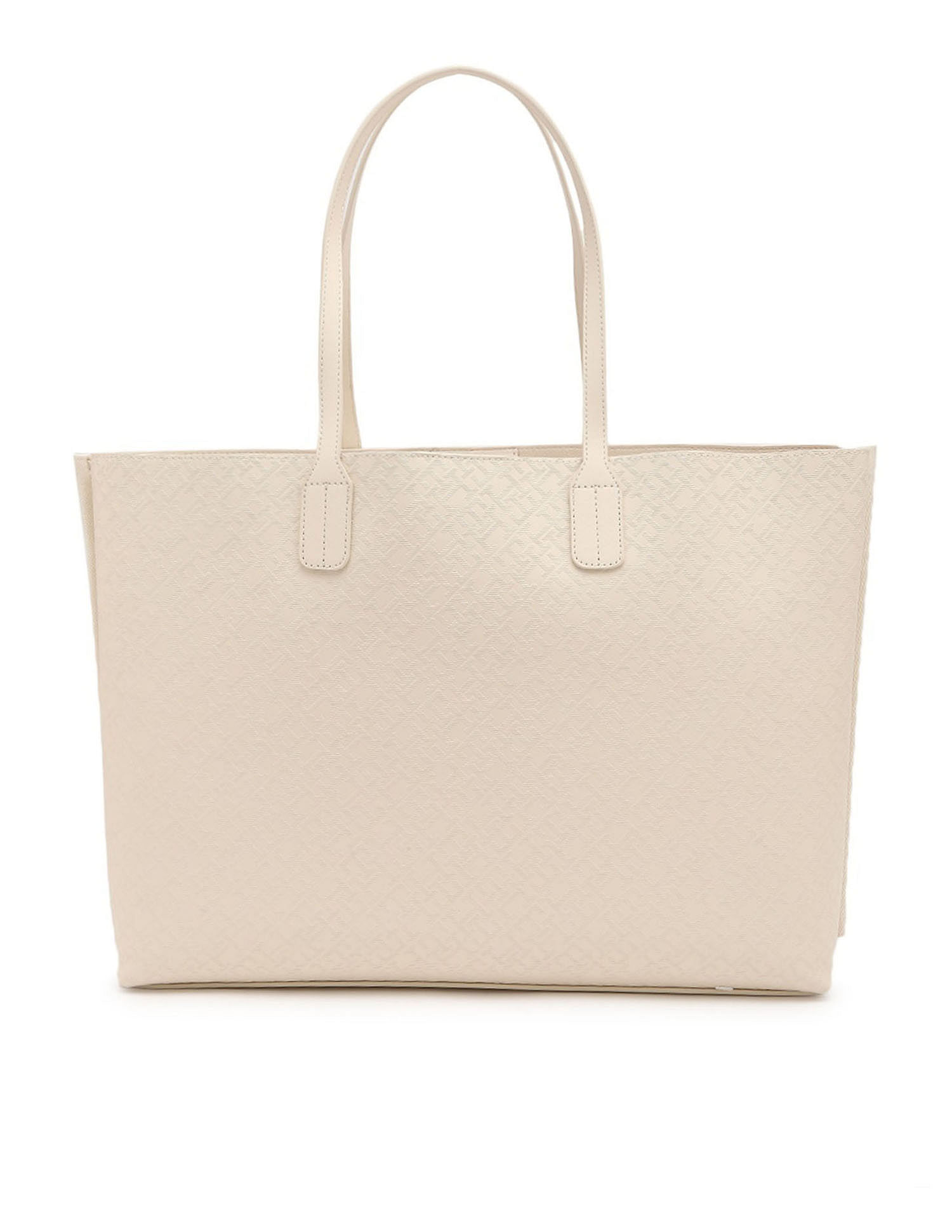 Tommy Hilfiger Textured Cream PU Totes