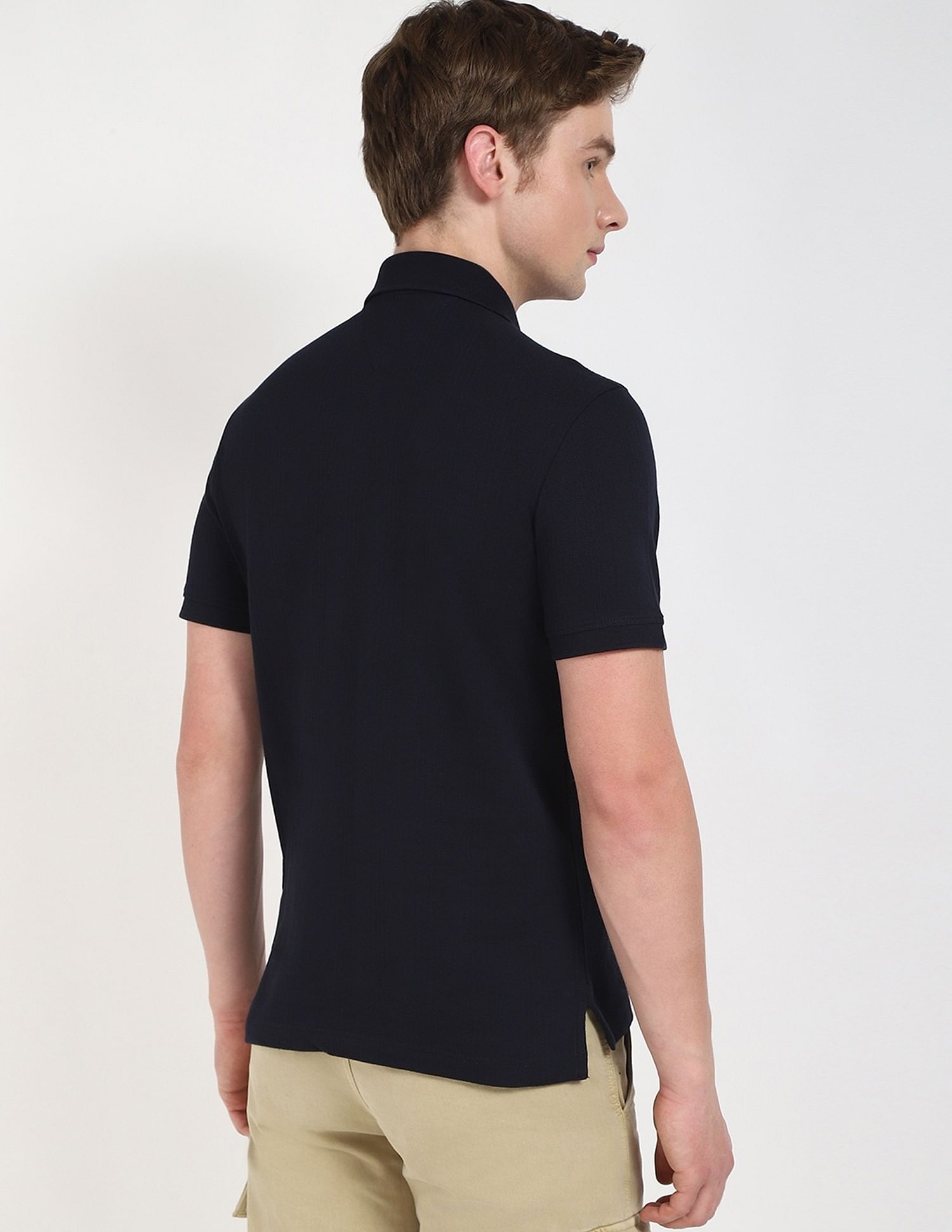 Tommy Hilfiger Solid Regular-Fit Cotton Polo Shirt