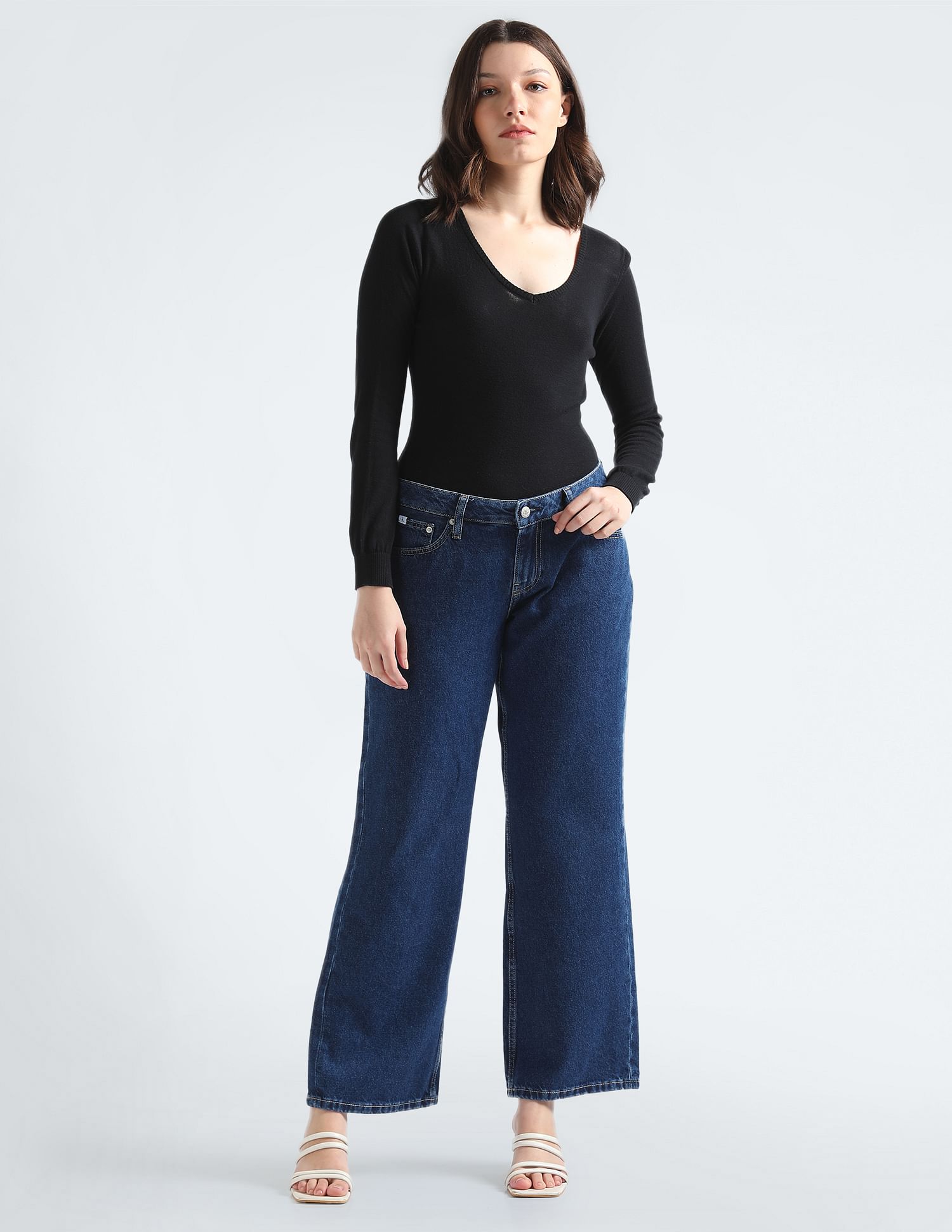 Calvin Klein Jeans Extreme Low Rise Baggy Jeans