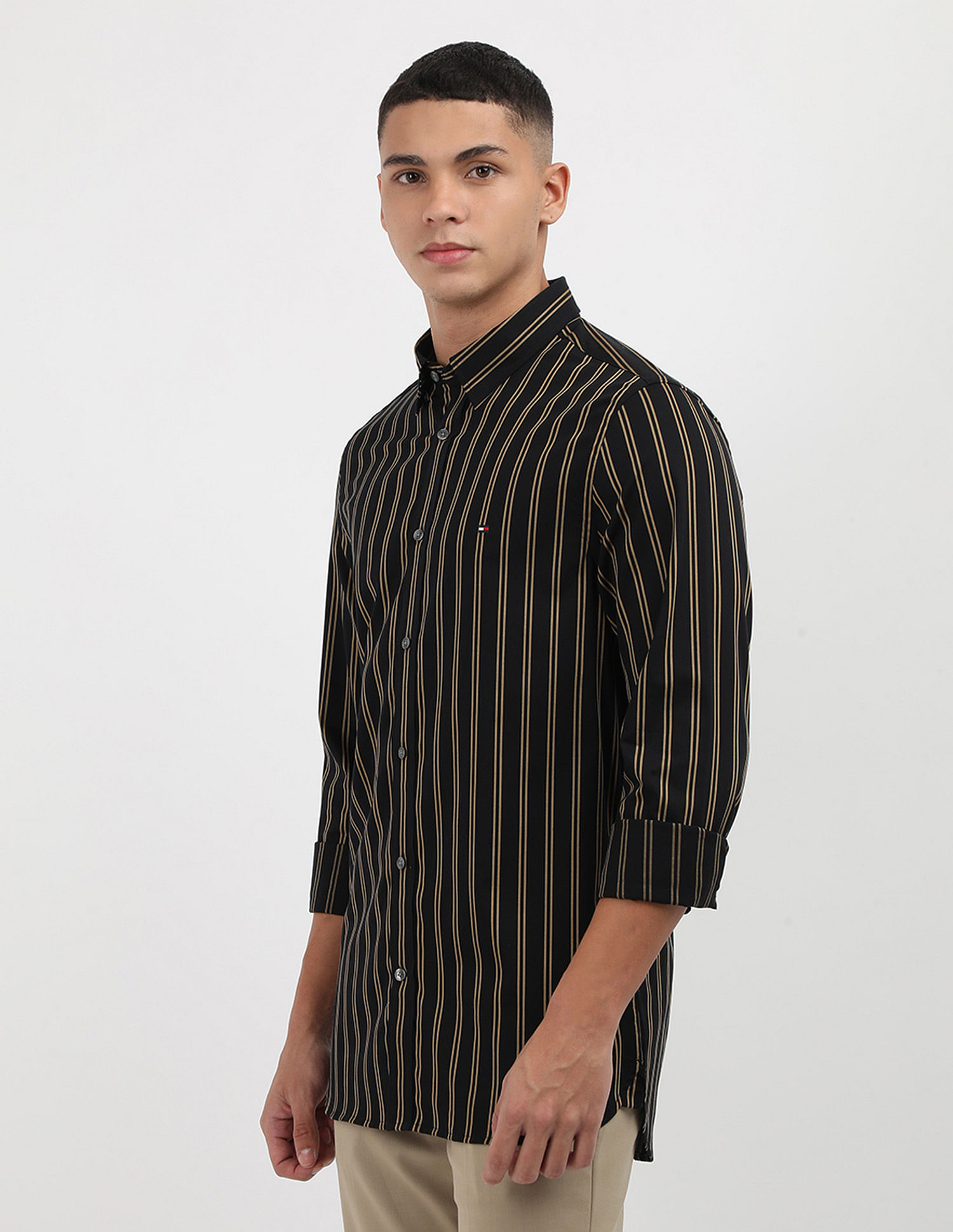 Tommy Hilfiger Twill Vertical Striped Shirt