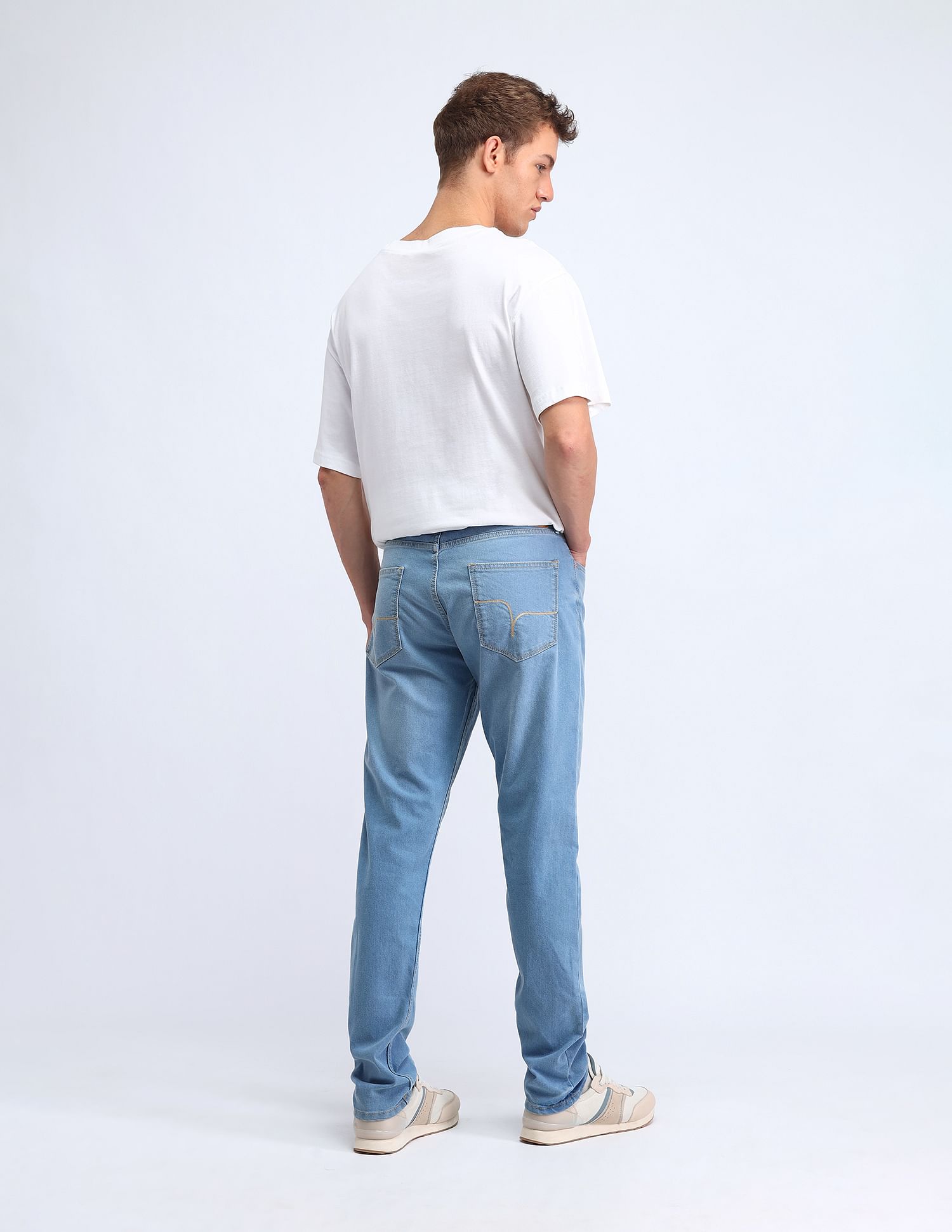Flying Machine Slash Slim Tapered Jeans