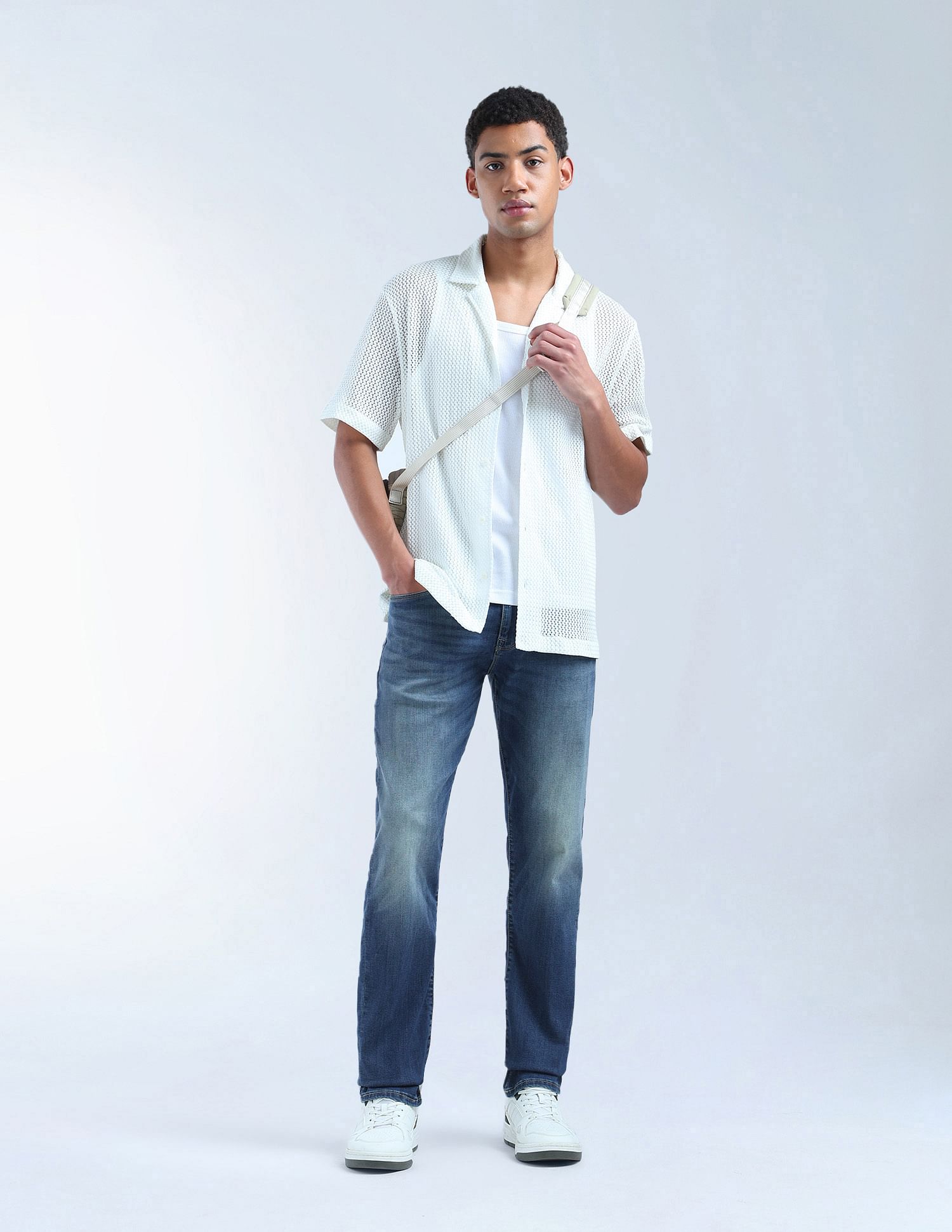 Flying Machine F-Jango Relaxed Straight Fit F-Lite Jeans