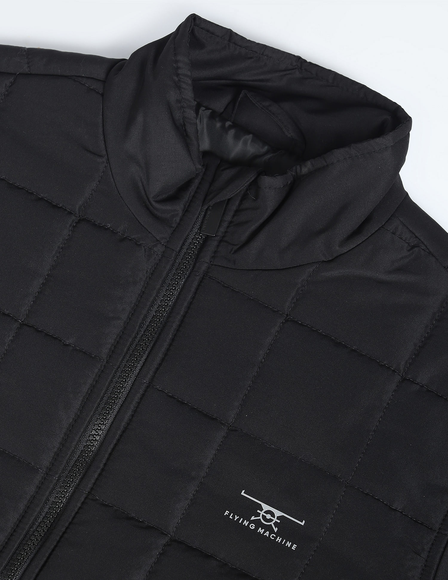 Flying Machine Stand Collar Puffer Jacket