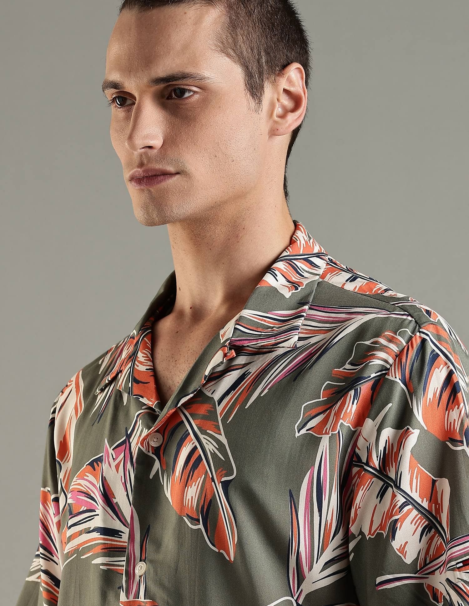 Tommy Hilfiger Printed Regular Fit Viscose Shirt