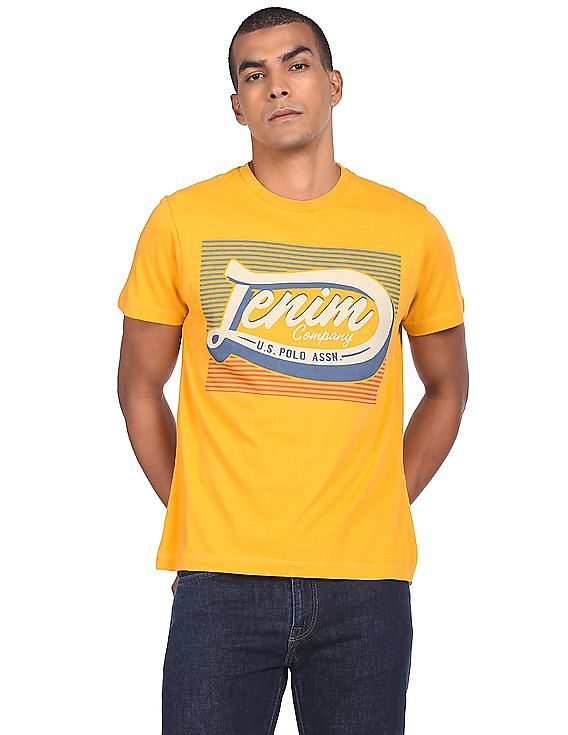 U.S. Polo Assn. Denim Co. Brand Print Cotton T-Shirt