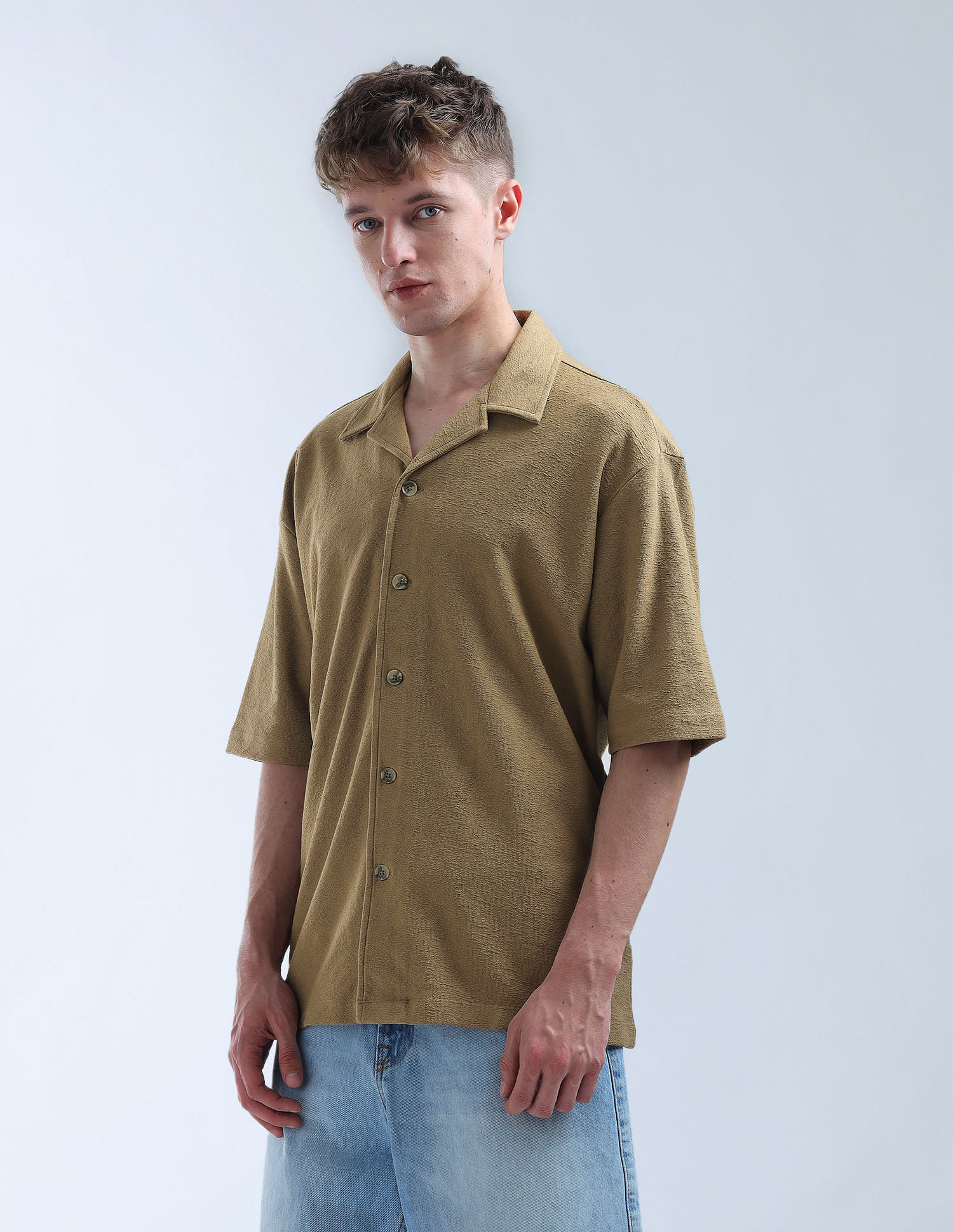 Flying Machine Knitted Color Of Home Shirt