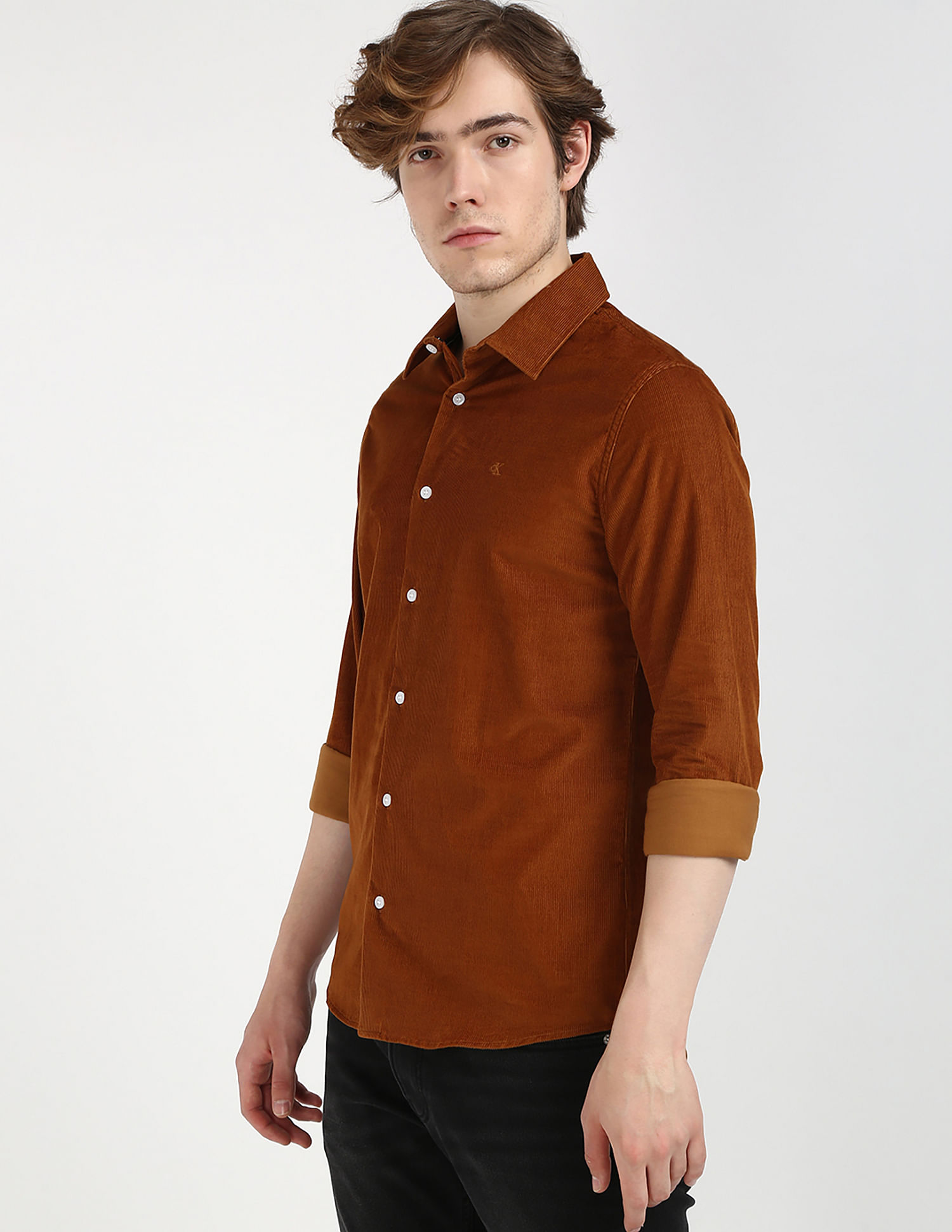 Calvin Klein Jeans Corduroy Textured Shirt