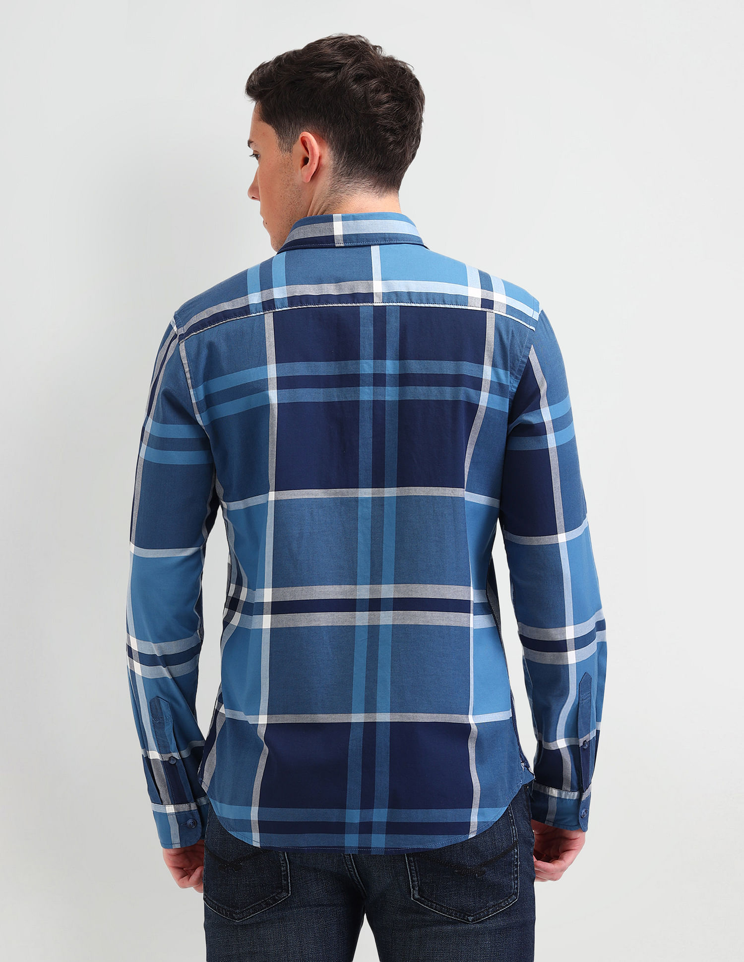 U.S. Polo Assn. Denim Co. Grid Tattersall Checked Slim Fit Shirt