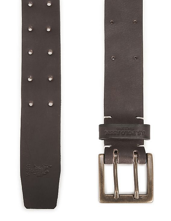 U.S. Polo Assn. Distressed Leather Belt