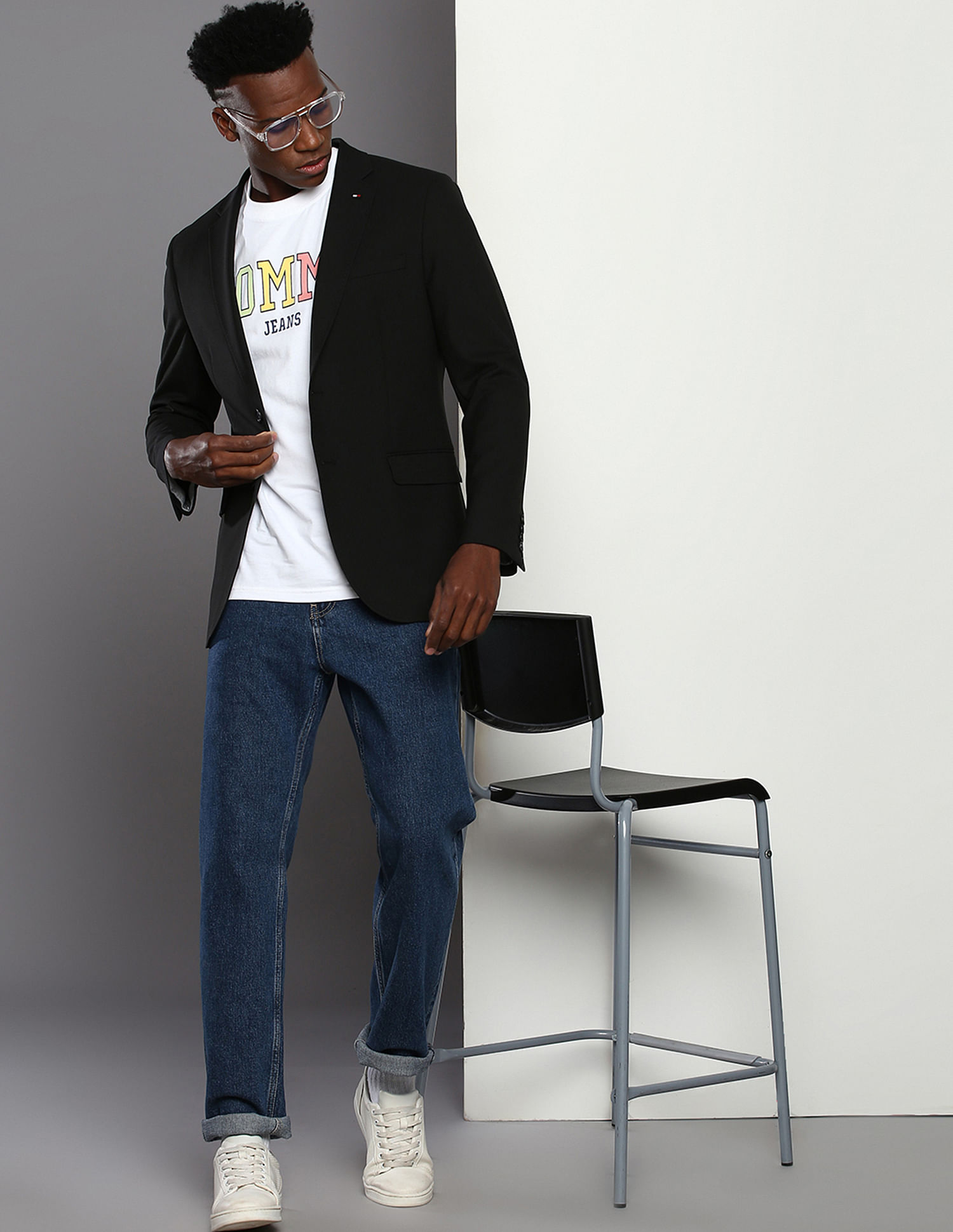 Tommy Hilfiger Solid Dobby Blazer