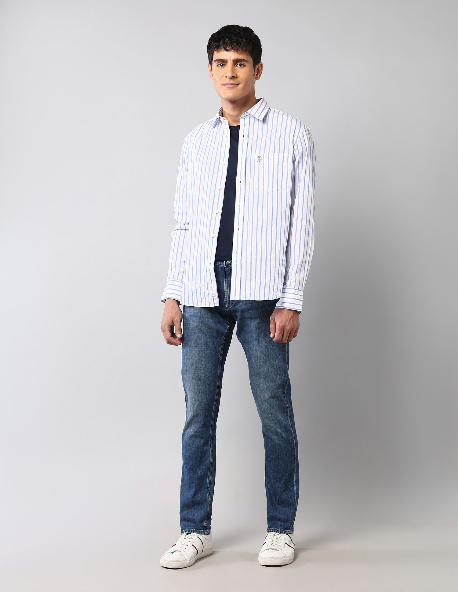 U.S. Polo Assn. Denim Co. Brandon Slim Tapered Fit Blue Vintage Jeans