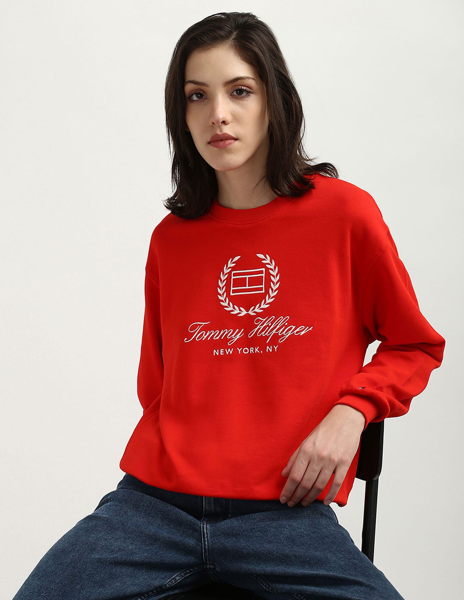 Tommy Hilfiger Flag Script Sustainable Sweatshirt