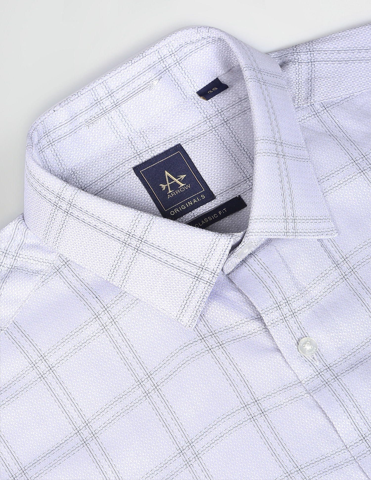 Arrow Cutaway Collar Tartan Check Shirt