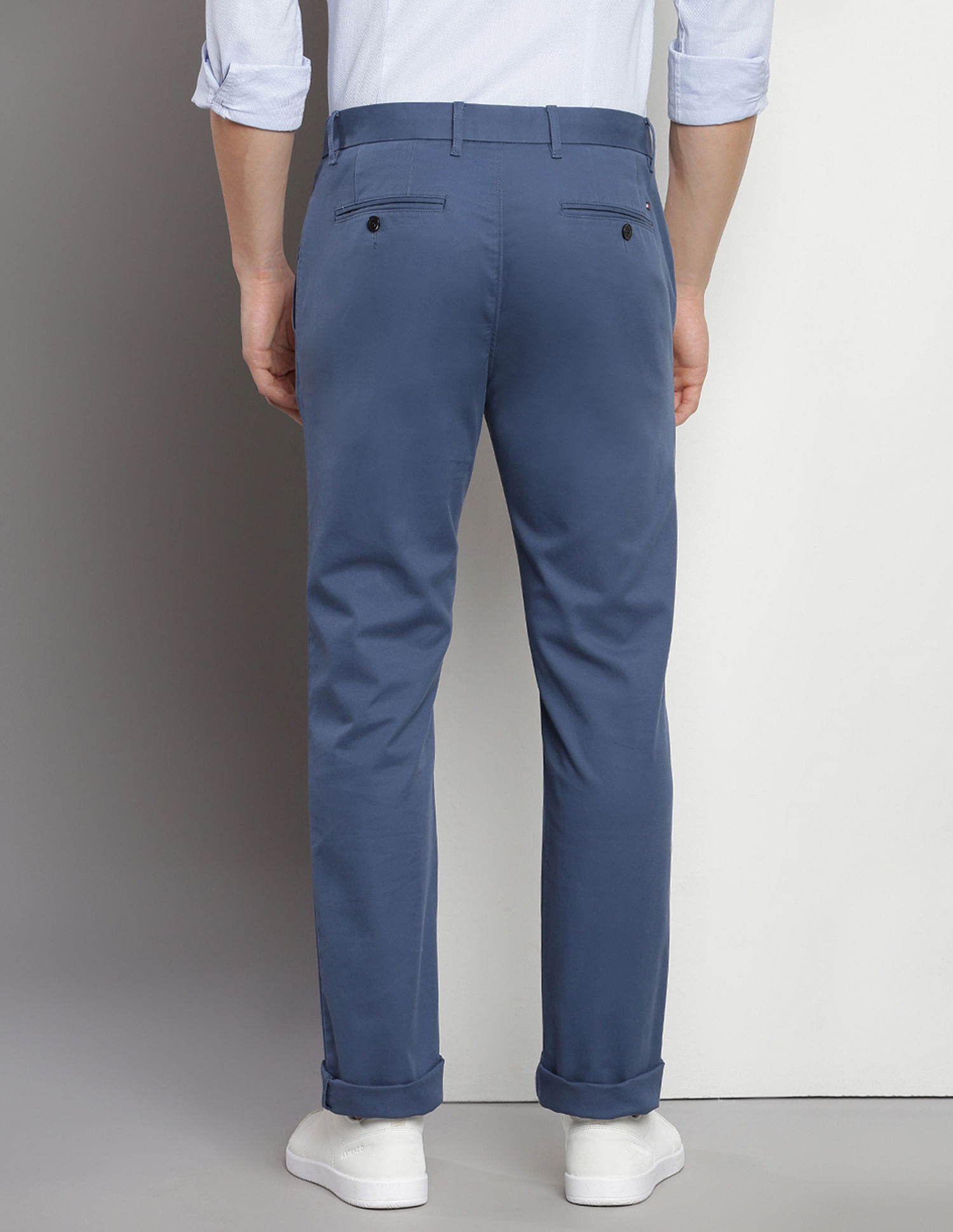 Tommy Hilfiger Flat Front Solid Trousers