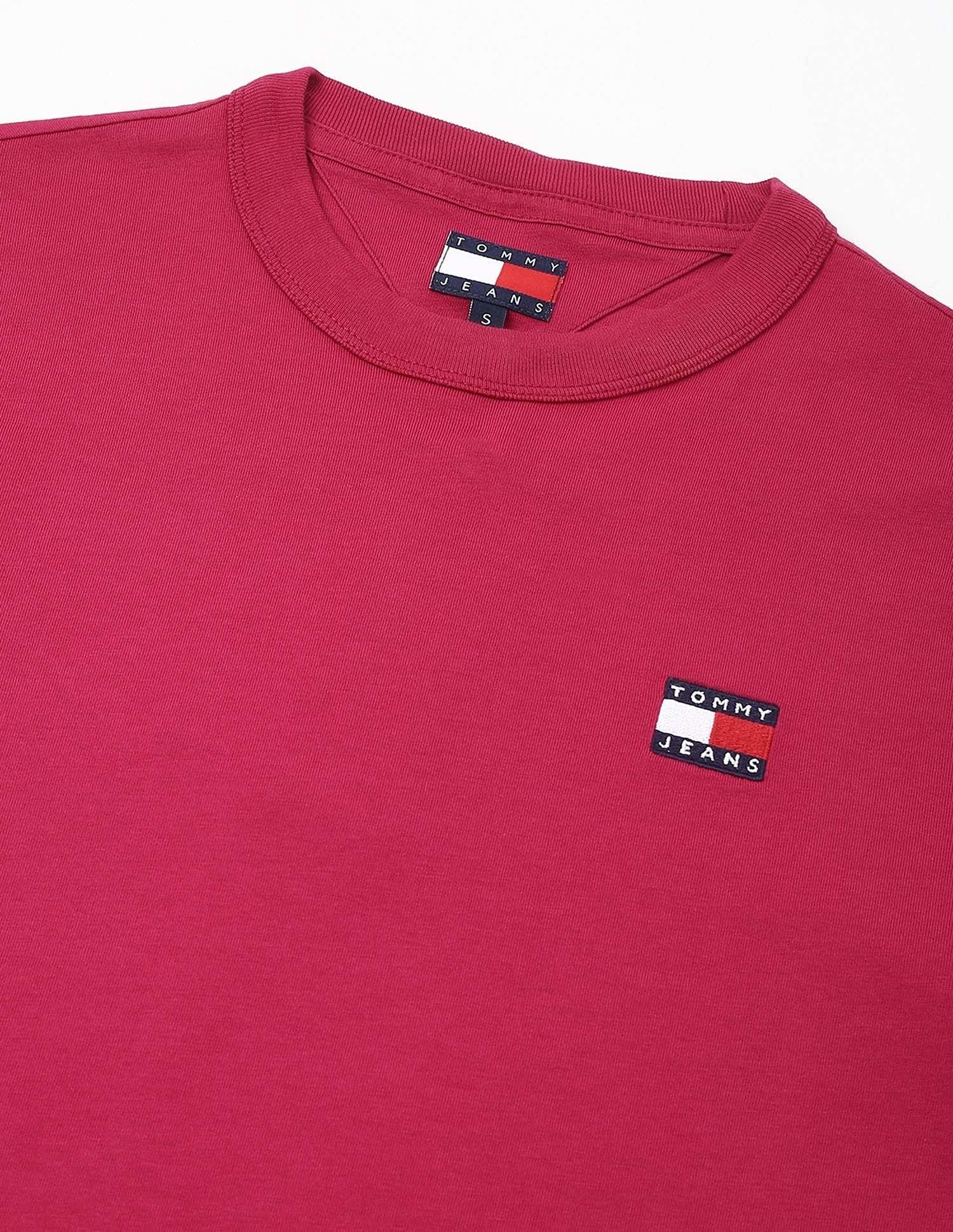 Tommy Hilfiger Womens Red Solid T-Shirt