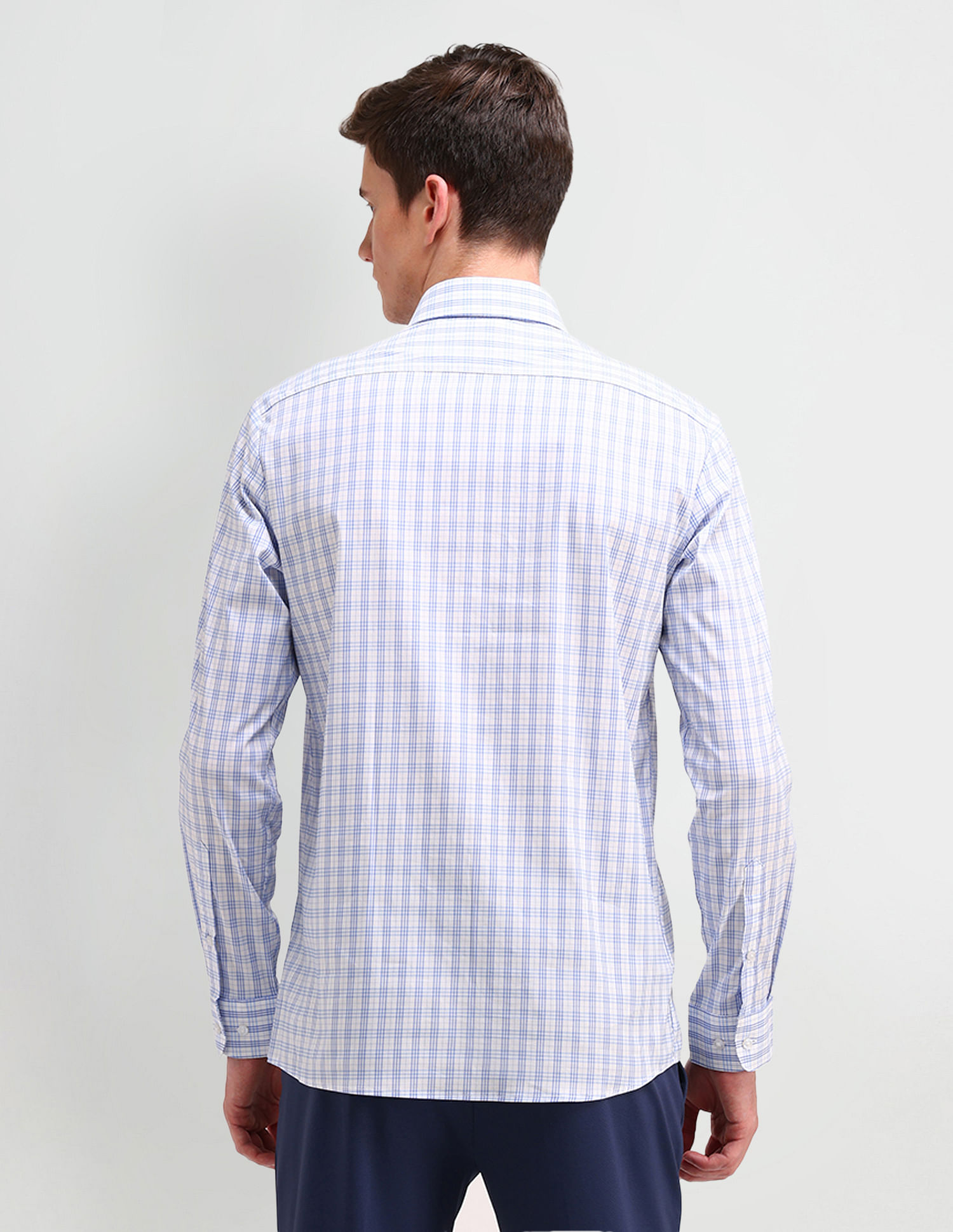 Arrow Slim Fit Dobby All-Over Pattern Shirt