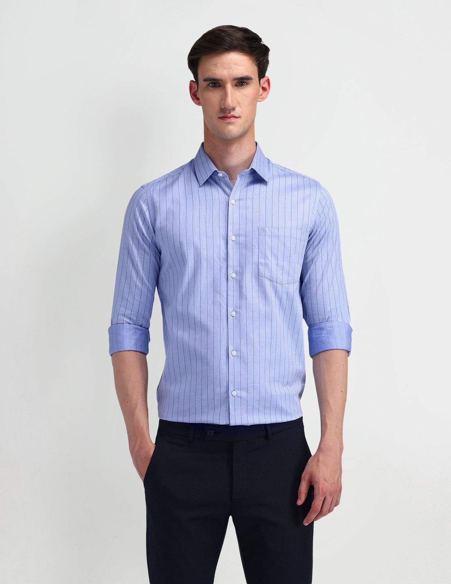 Arrow Vertical Striped Dobby Shirt