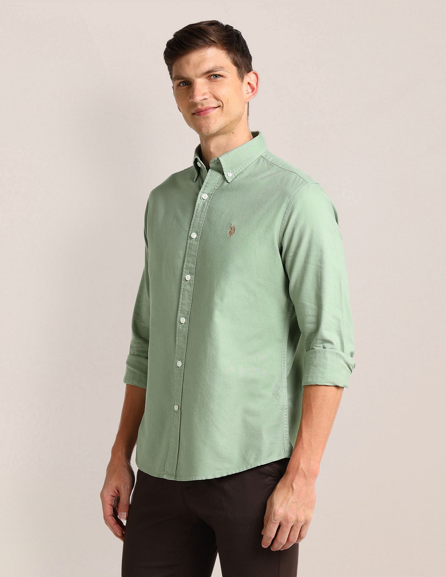 U.S. Polo Assn. Tailored Fit Solid Shirt