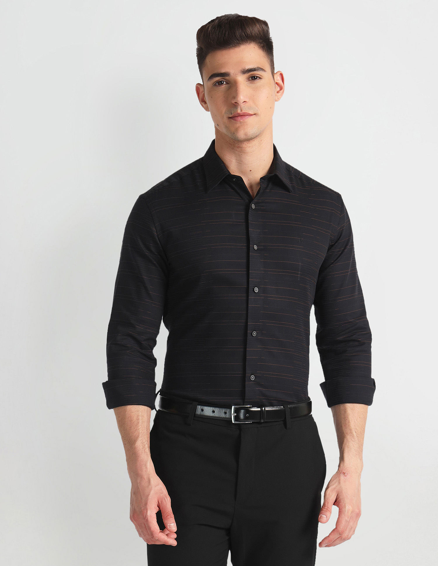 Arrow Newyork Manhattan Slim Pure Cotton Shirt