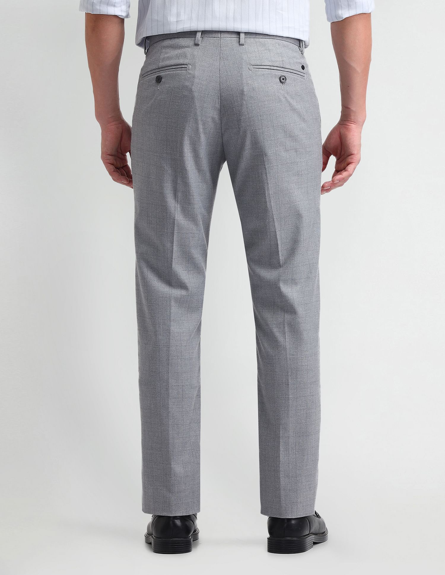 Arrow Tapered Fit Mid Rise Trousers