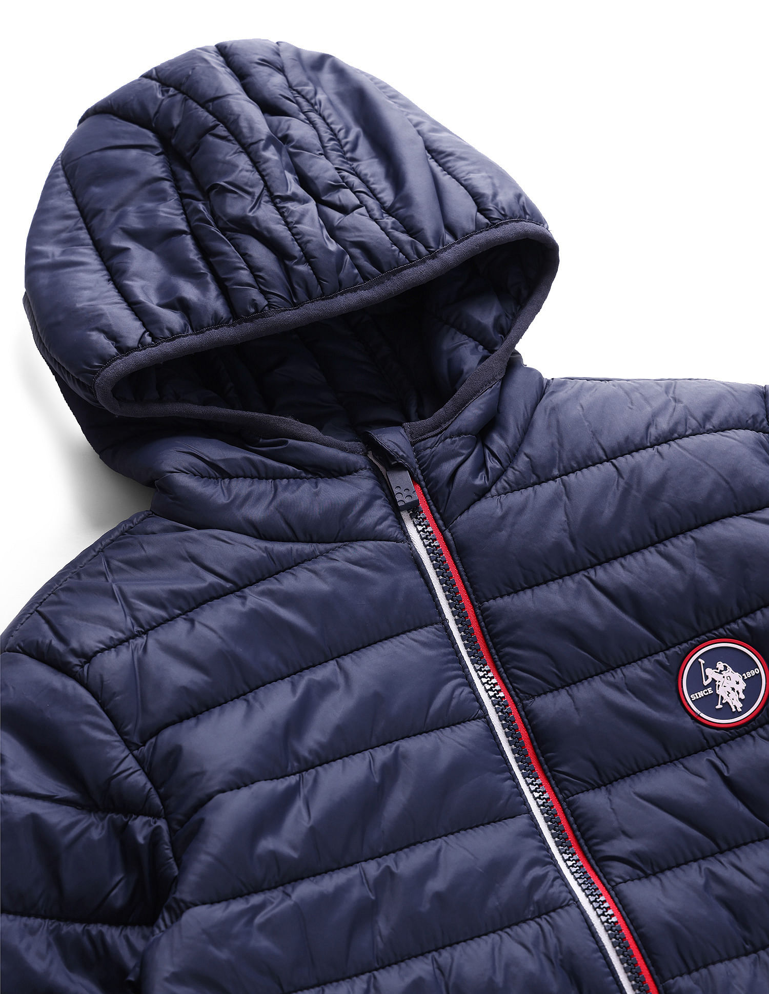 U.S. Polo Assn. Kids Hooded Solid Puffer Jacket