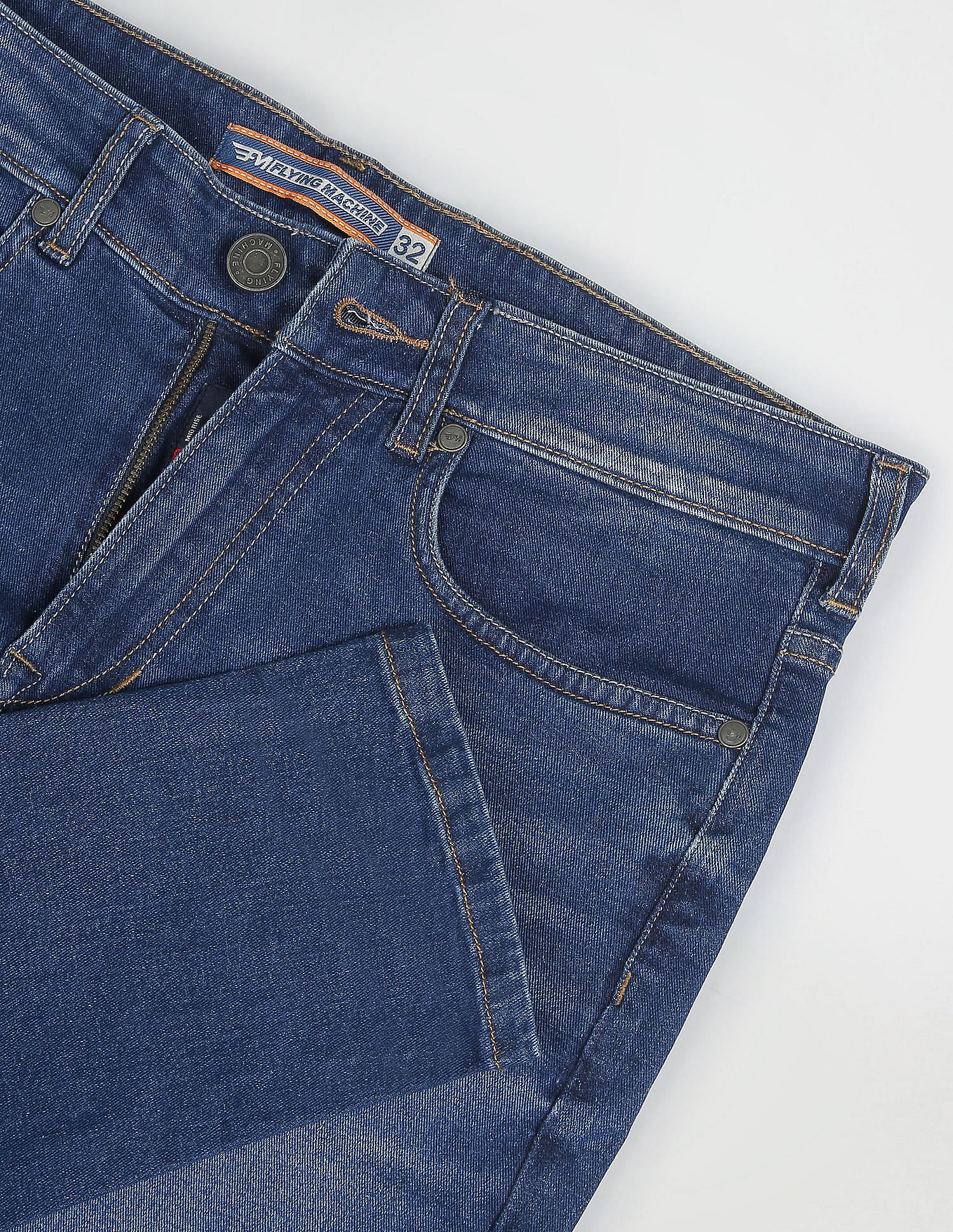 Flying Machine Mankle Slim Tapered Fit Stone Wash Jeans