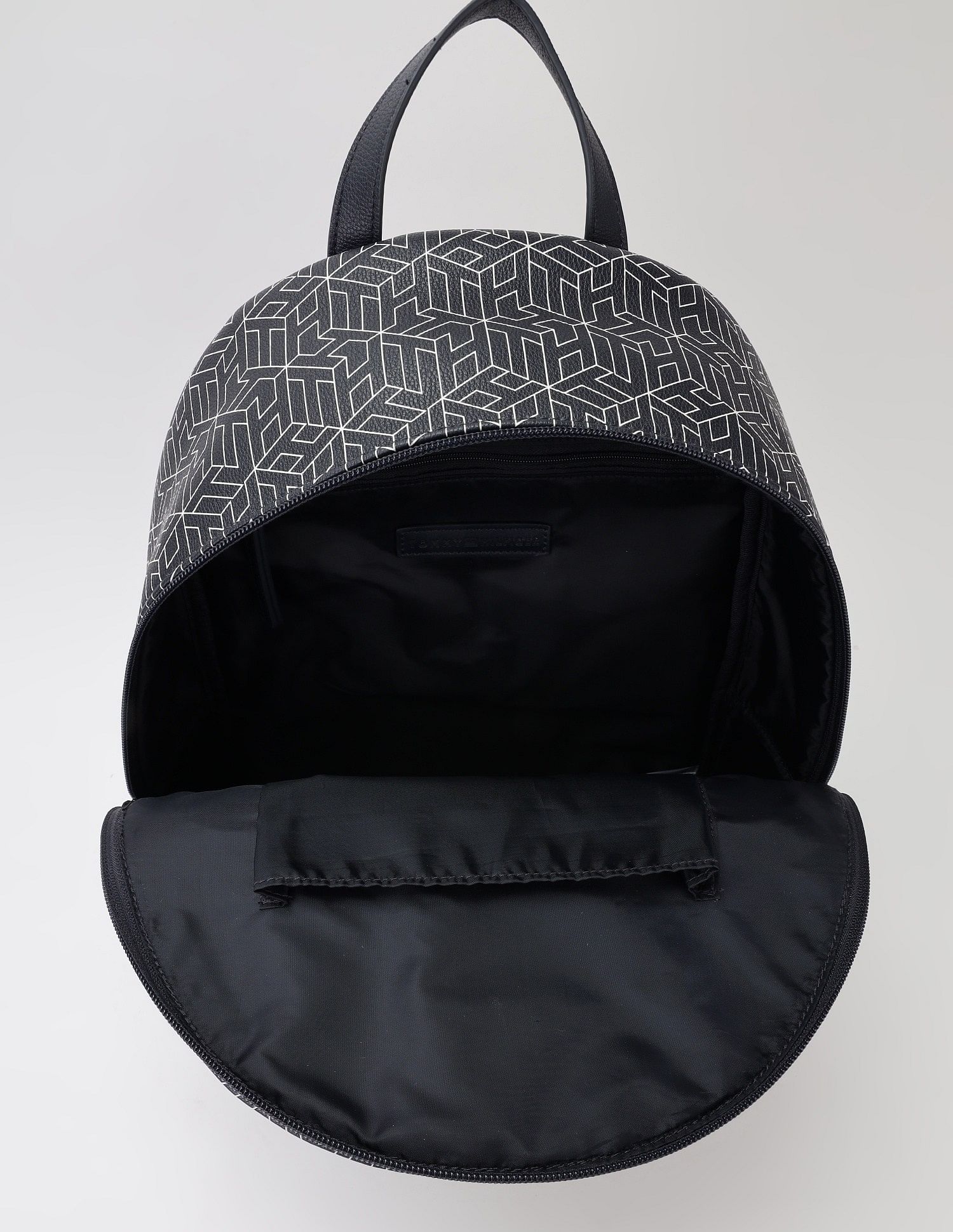 Tommy Hilfiger Logo Blue Pu Backpack