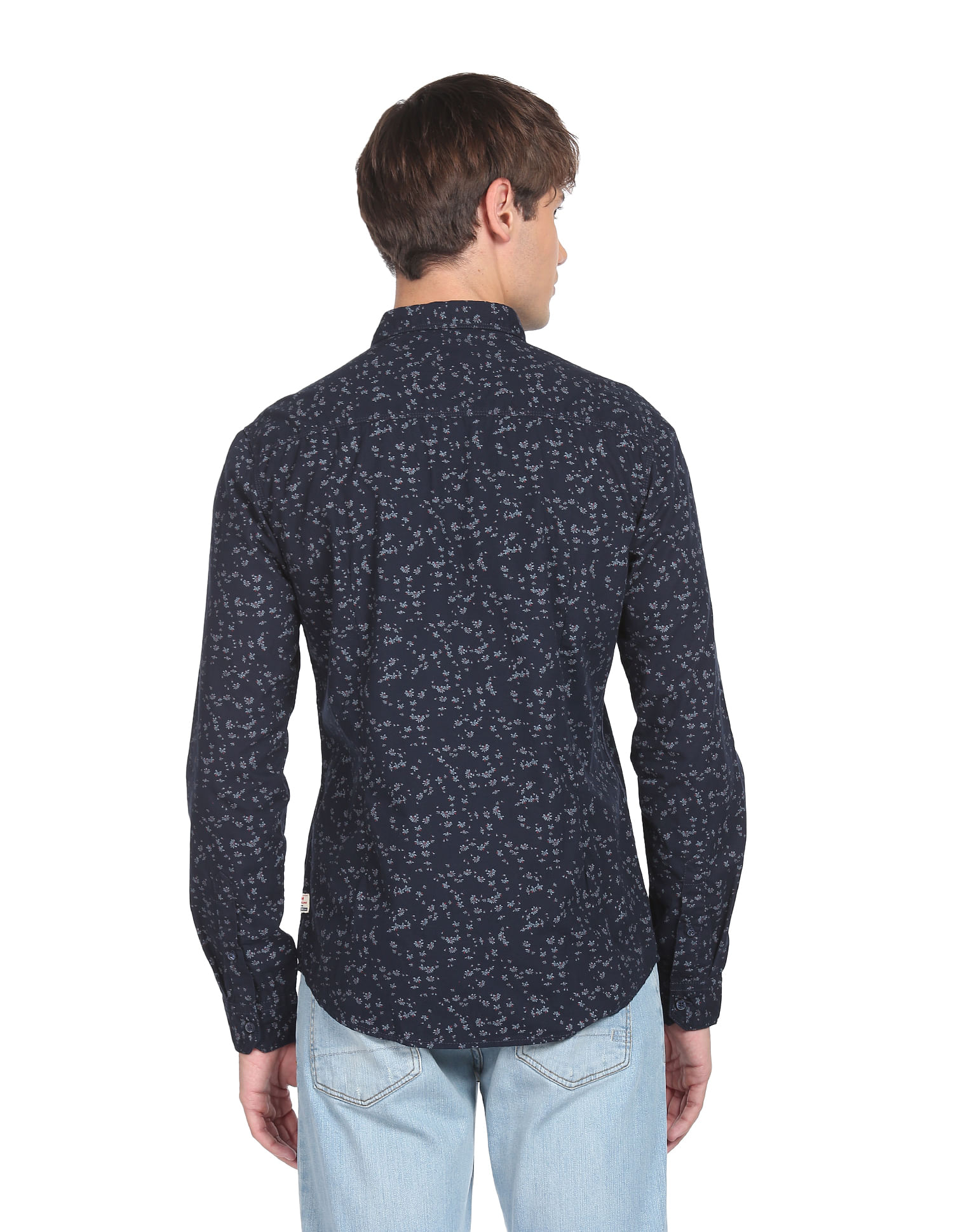 Flying Machine Floral Print Pure Cotton Shirt