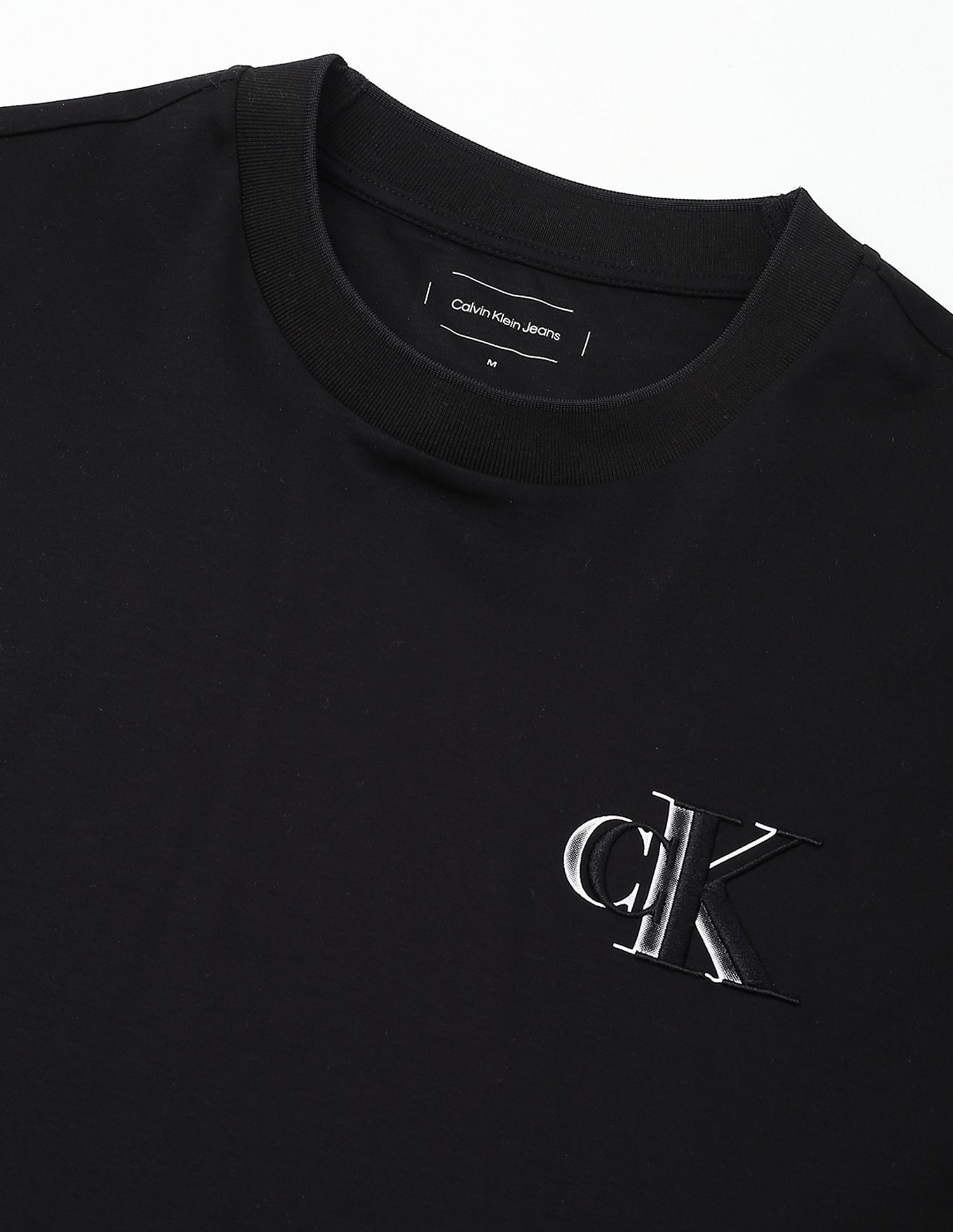 Calvin Klein Jeans Embroidered Logo Slim-Fit Cotton T Shirt