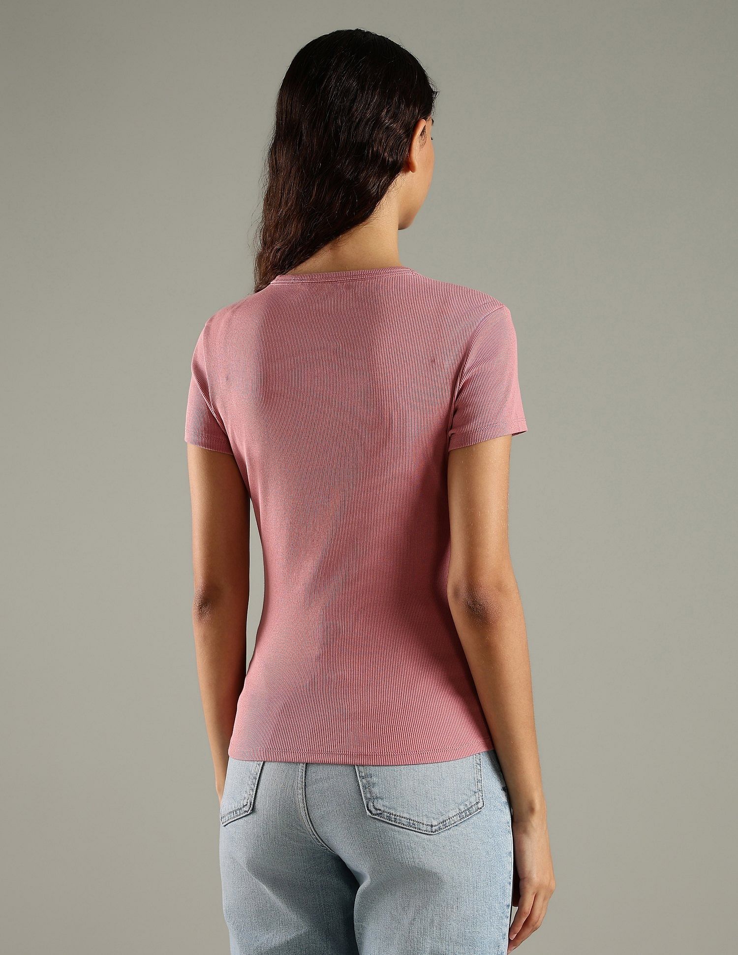 Tommy Hilfiger Solid Slim Fit Cotton T-Shirt